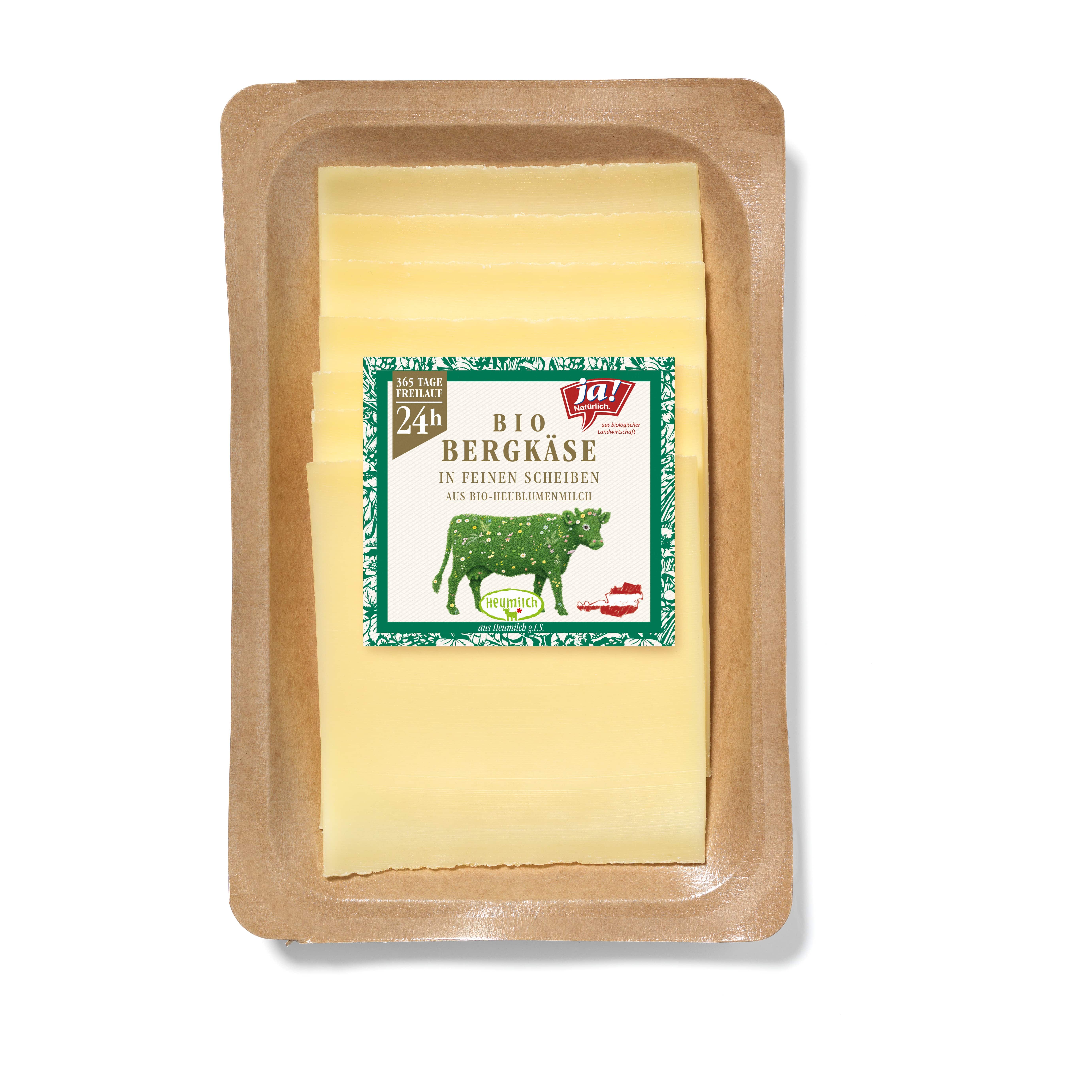 Ja! Natürlich Bio-Bergkäse Scheiben