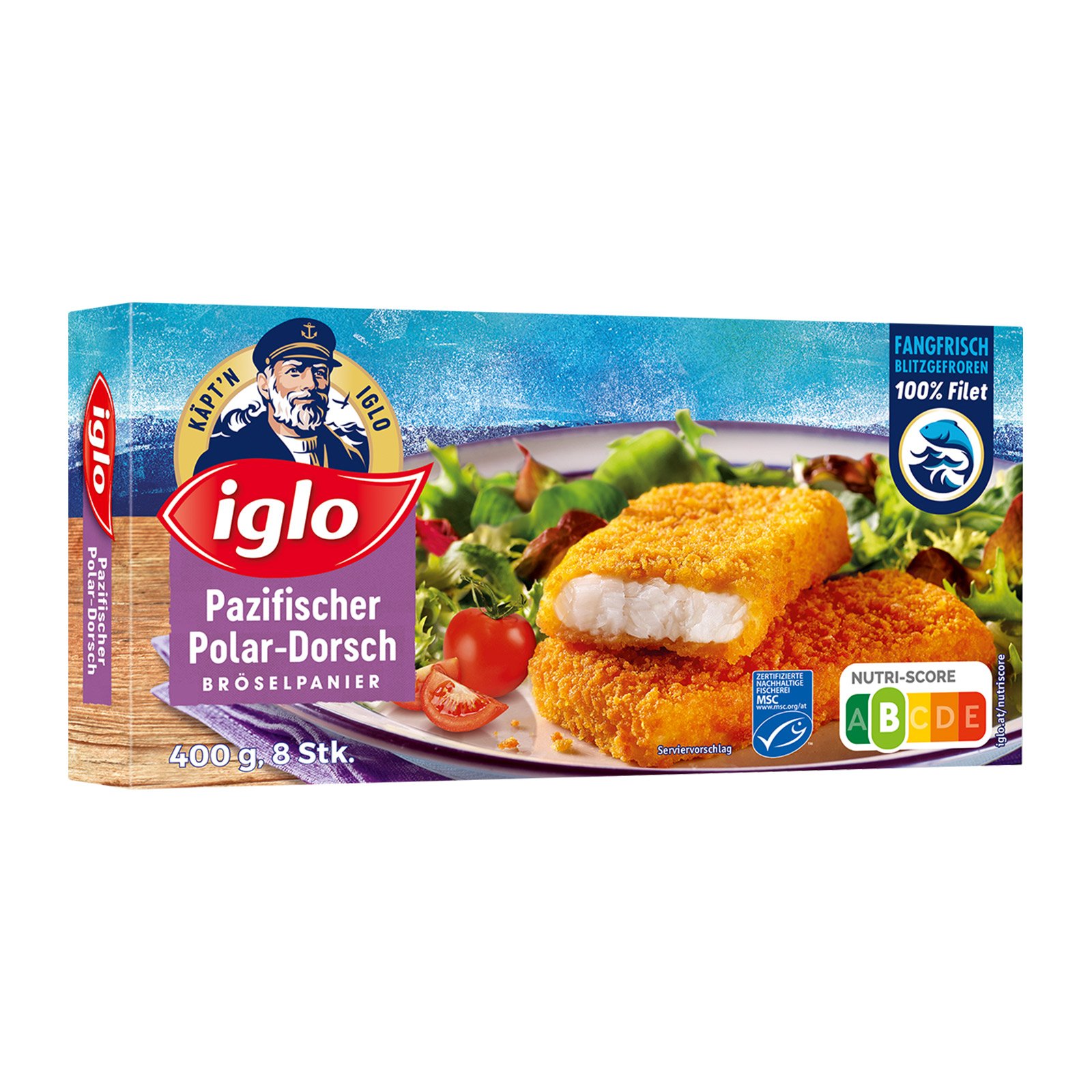Iglo Pazifischer Polar-Dorsch paniert