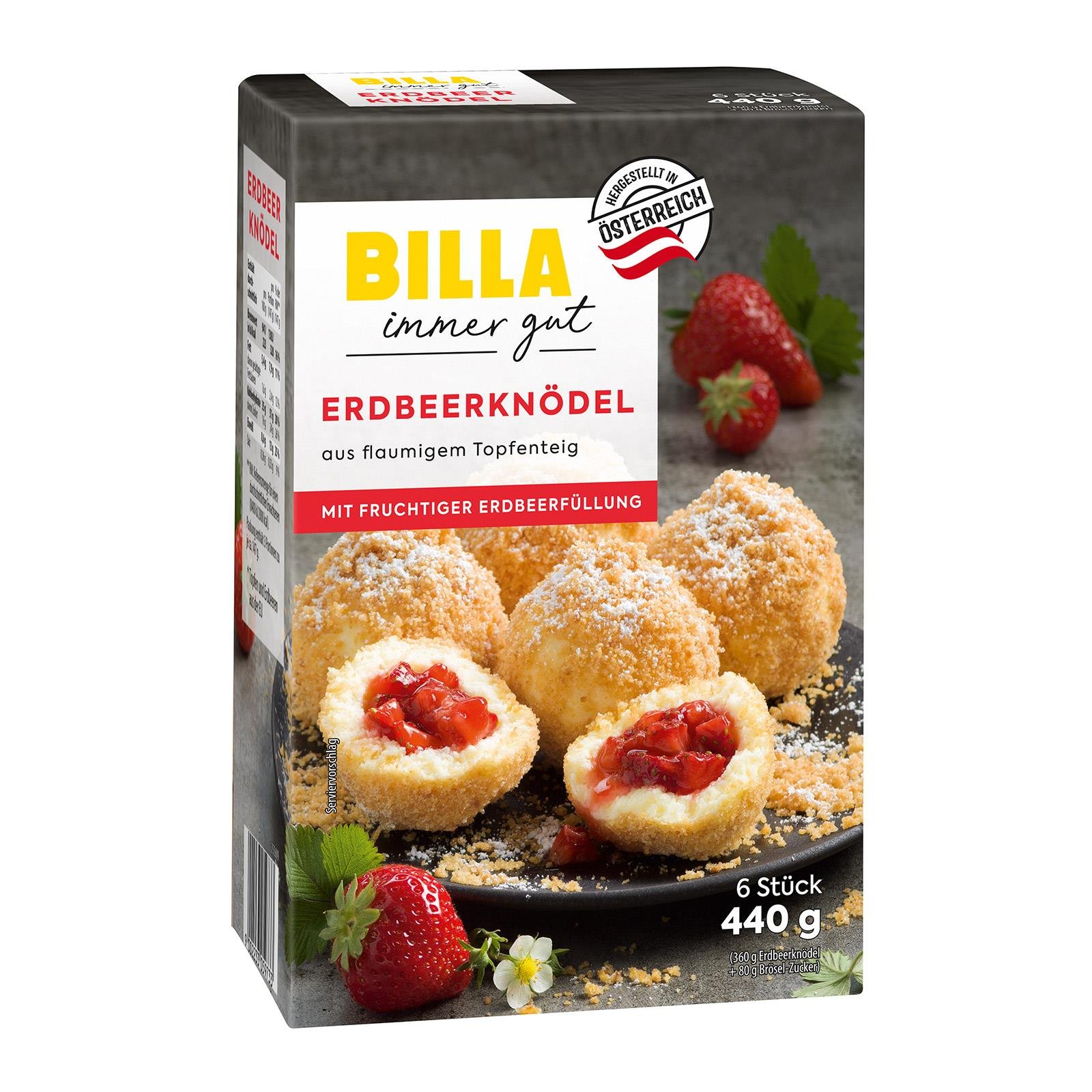 BILLA Erdbeerknödel