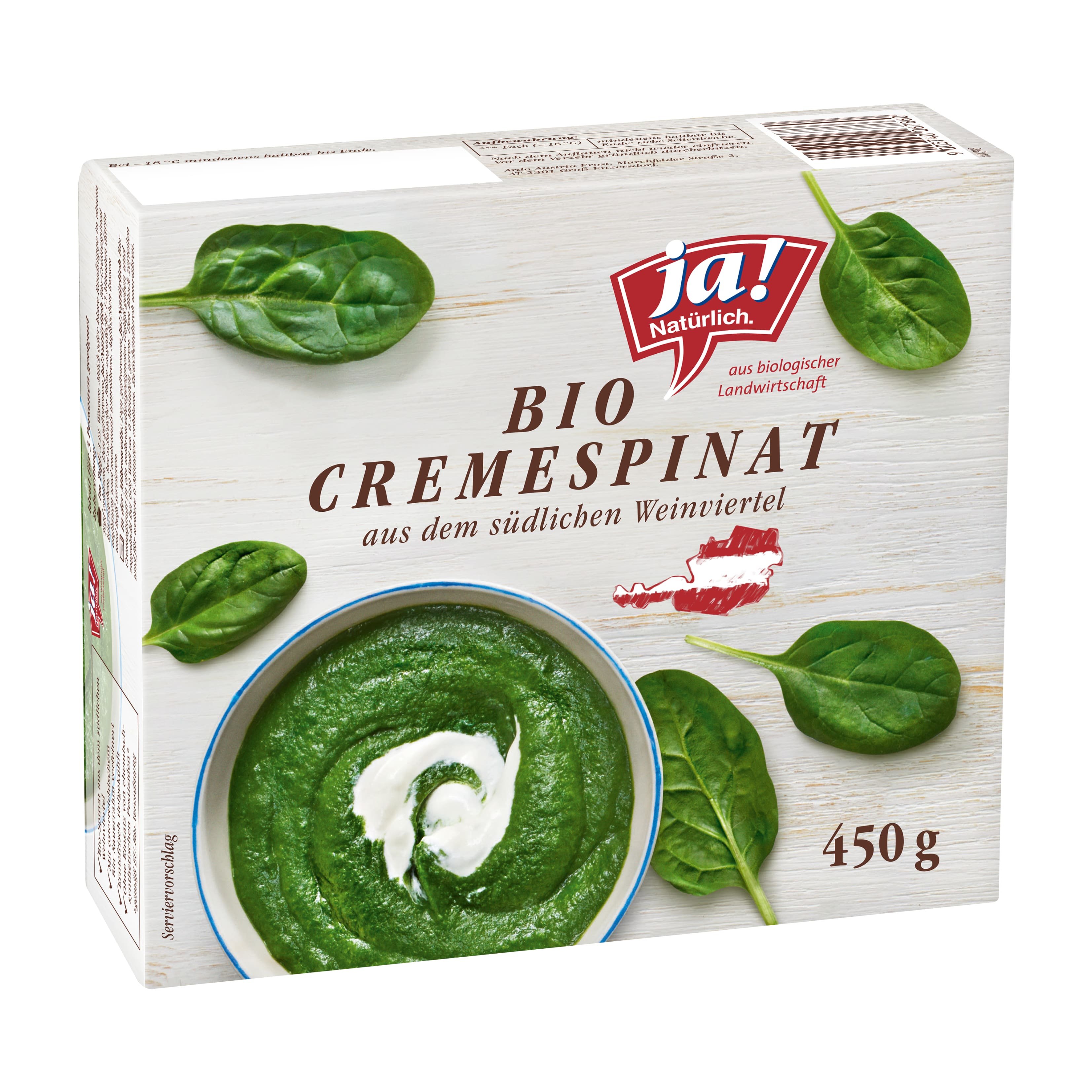 Ja! Natürlich Cremespinat