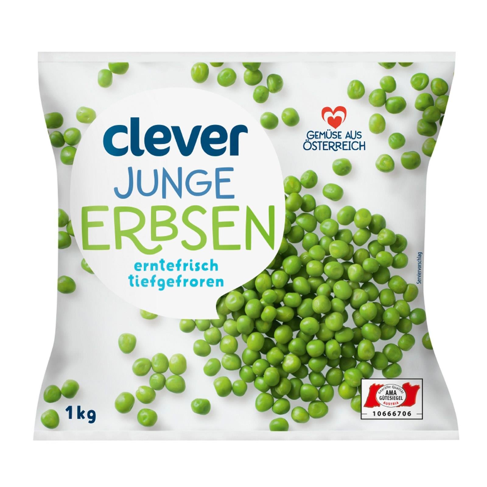 Clever Junge Erbsen