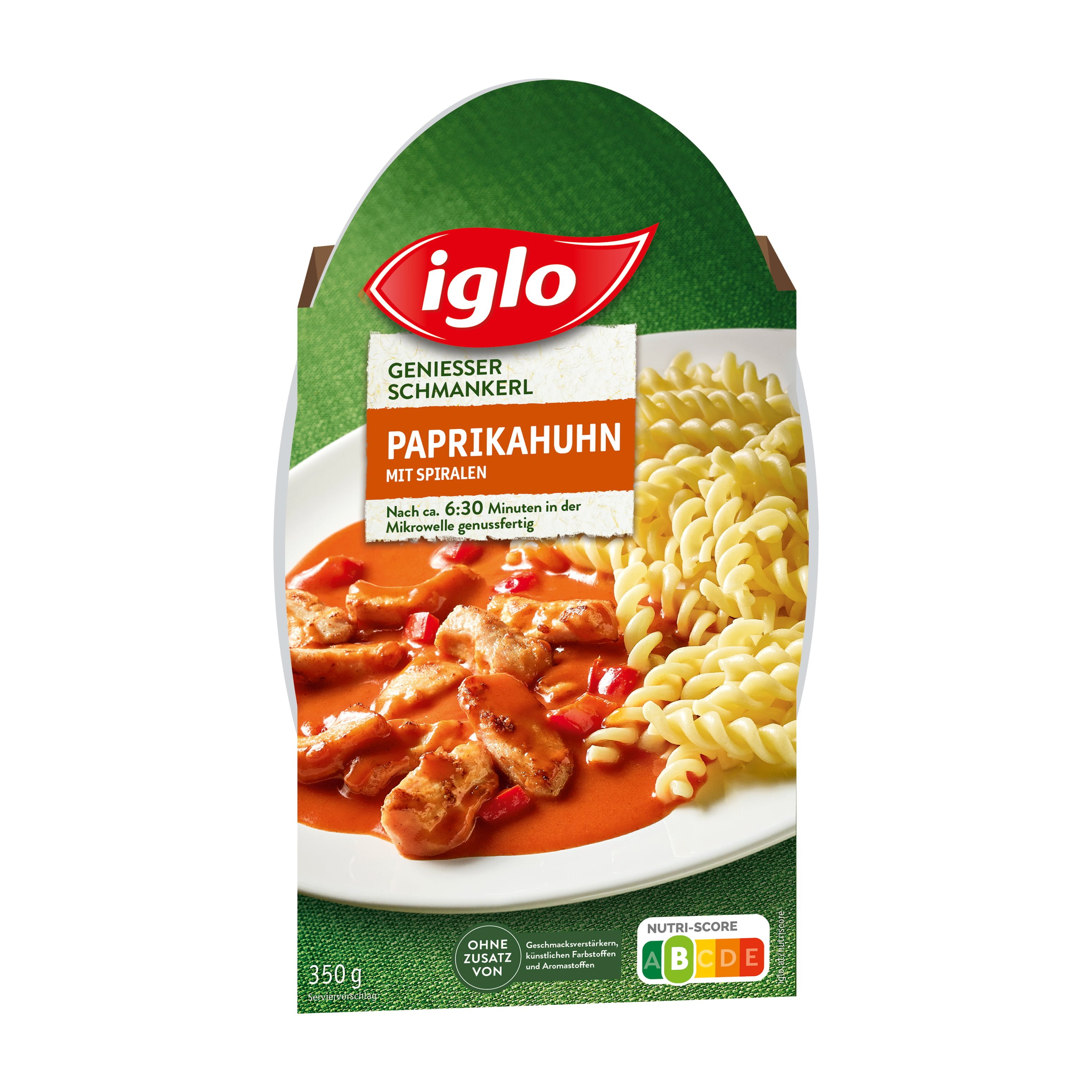 iglo Paprikahuhn mit Spiralen