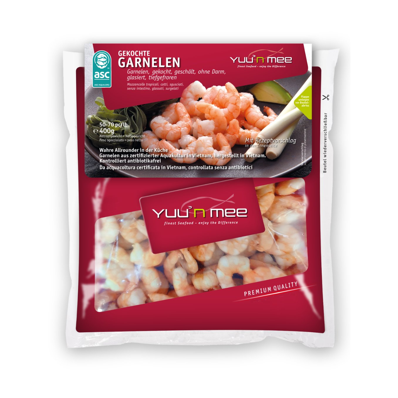 Yuu'n Mee Gekochte Garnelen