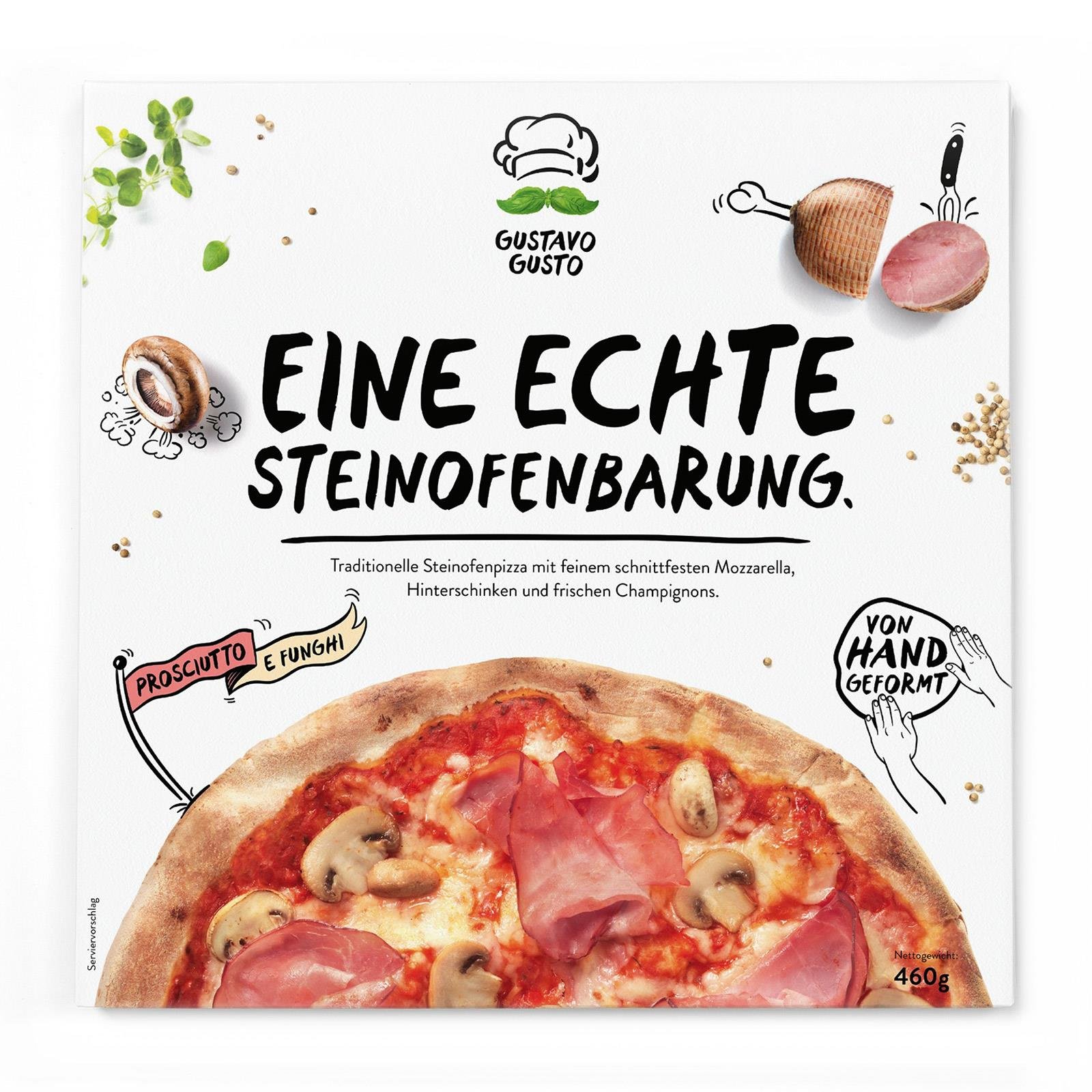Gustavo Gusto Pizza Prosciutto e Funghi