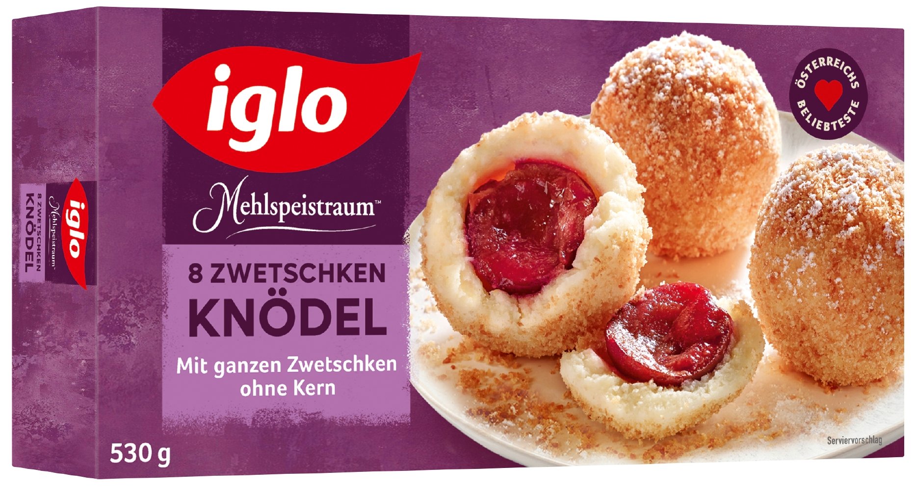 Iglo Zwetschkenknödel ohne Kern