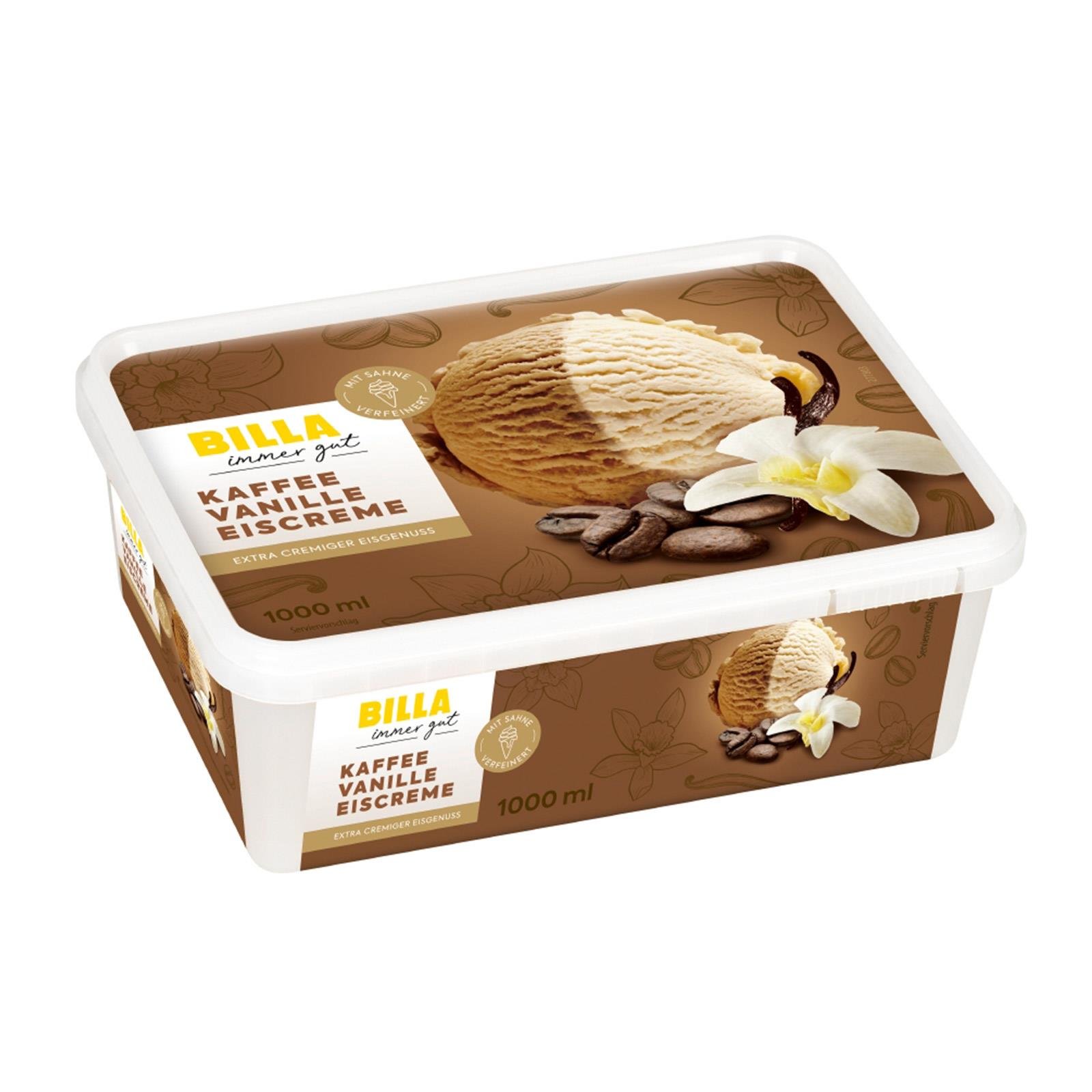 BILLA Kaffee-Vanille Eis