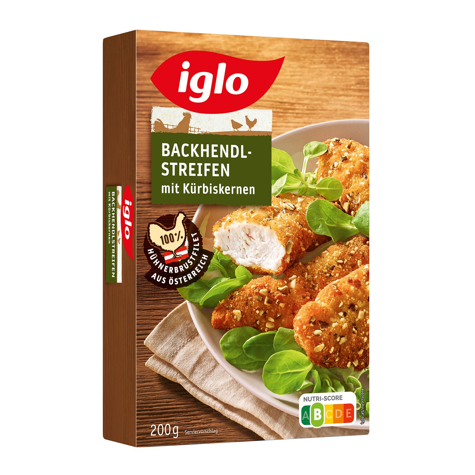 Iglo Kürbis Backhendlstreifen