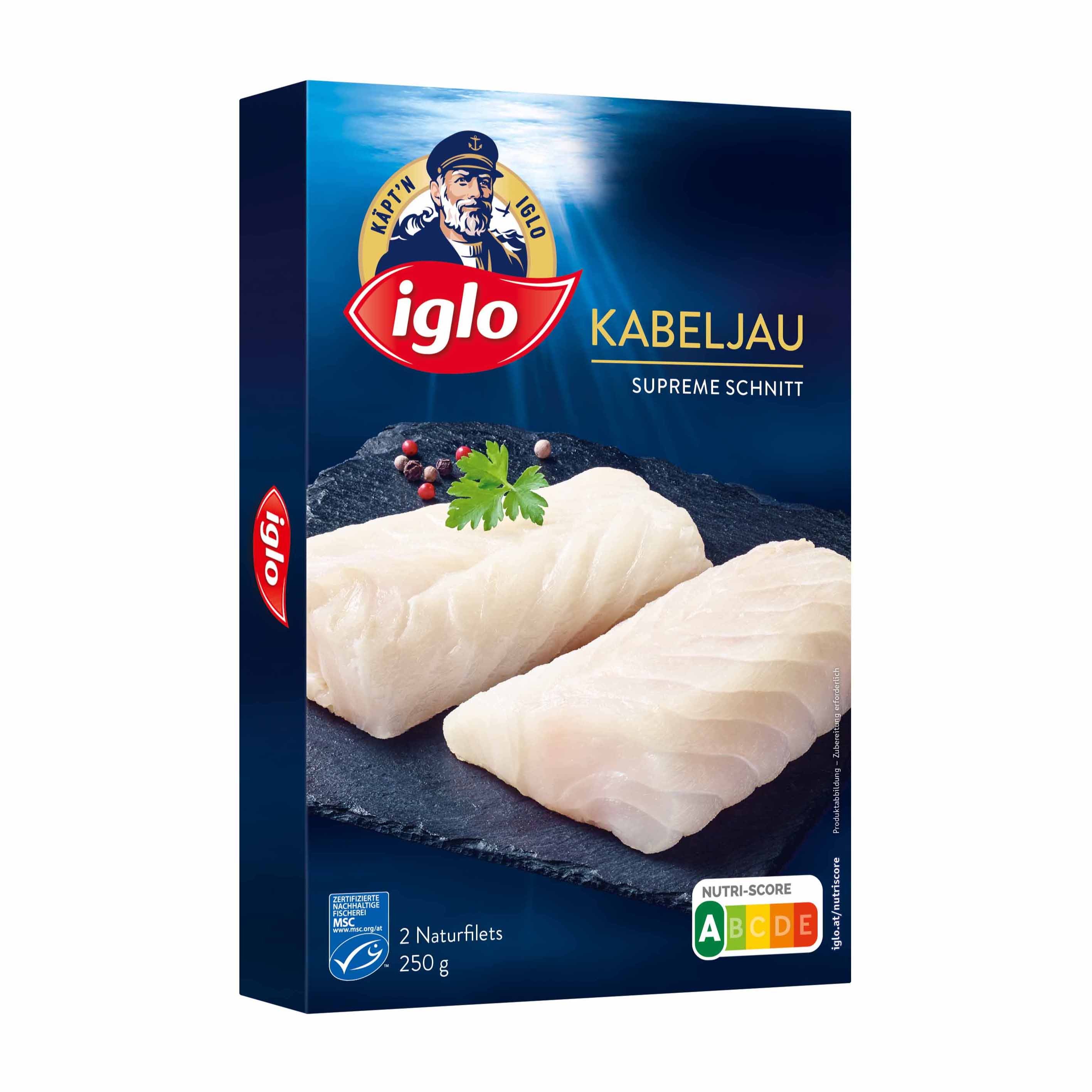 iglo Kabeljau Naturfilets