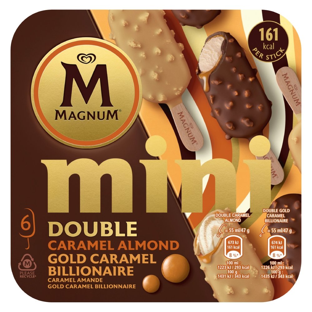 Eskimo Magnum Mini Double Gold Caramel Billionaire 6er