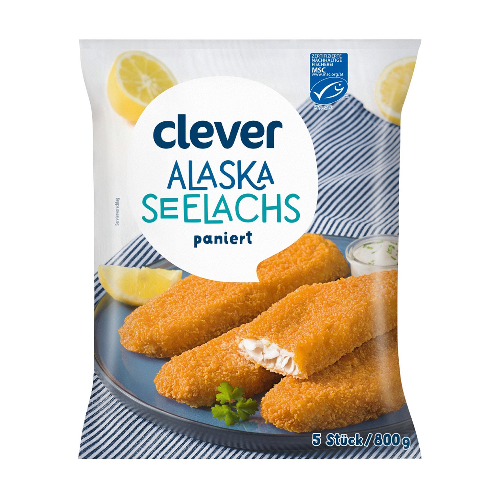 Clever Alaska Seelachs paniert