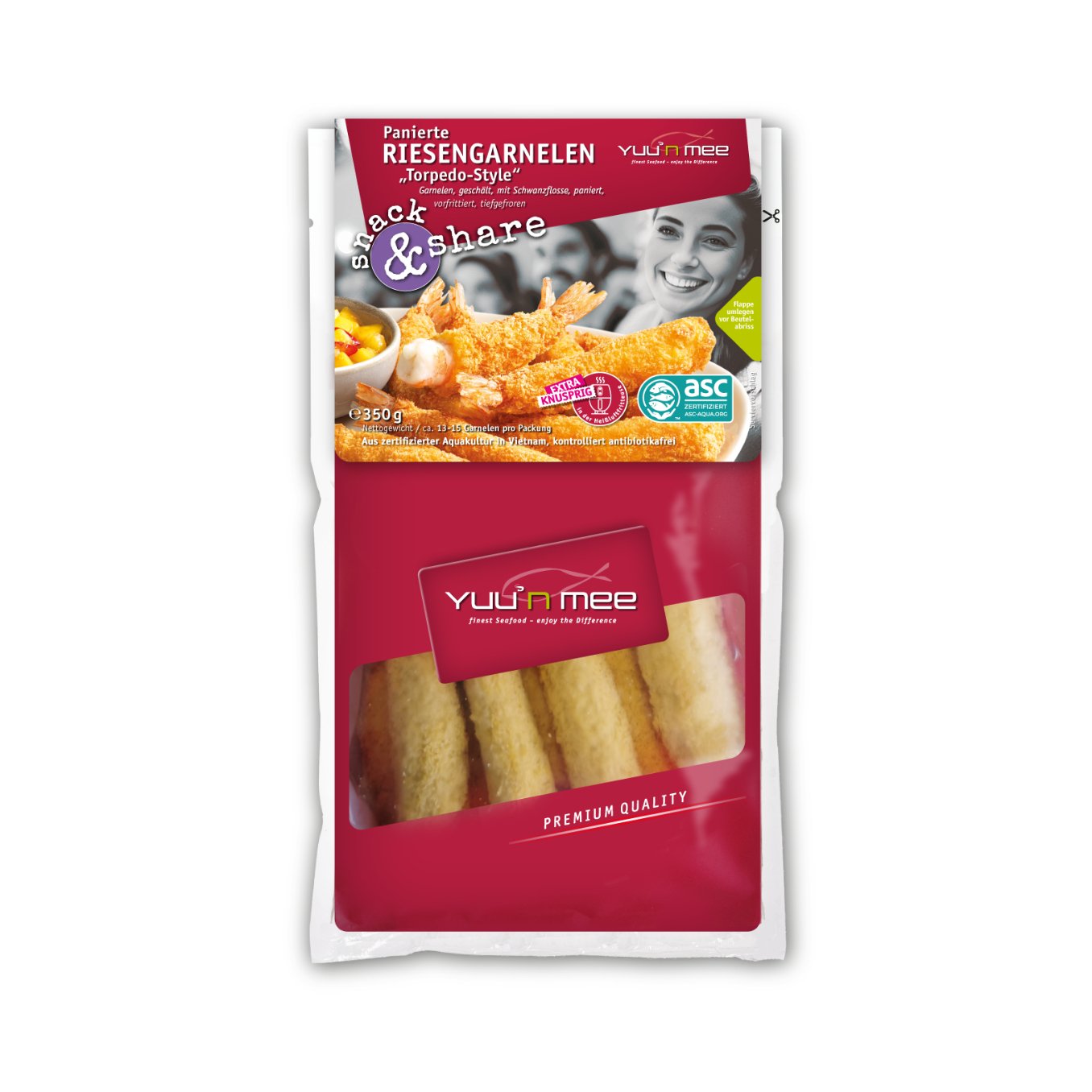 Yuu'n Mee Snack & Share Riesengarnelen 'Torpedo-Style'