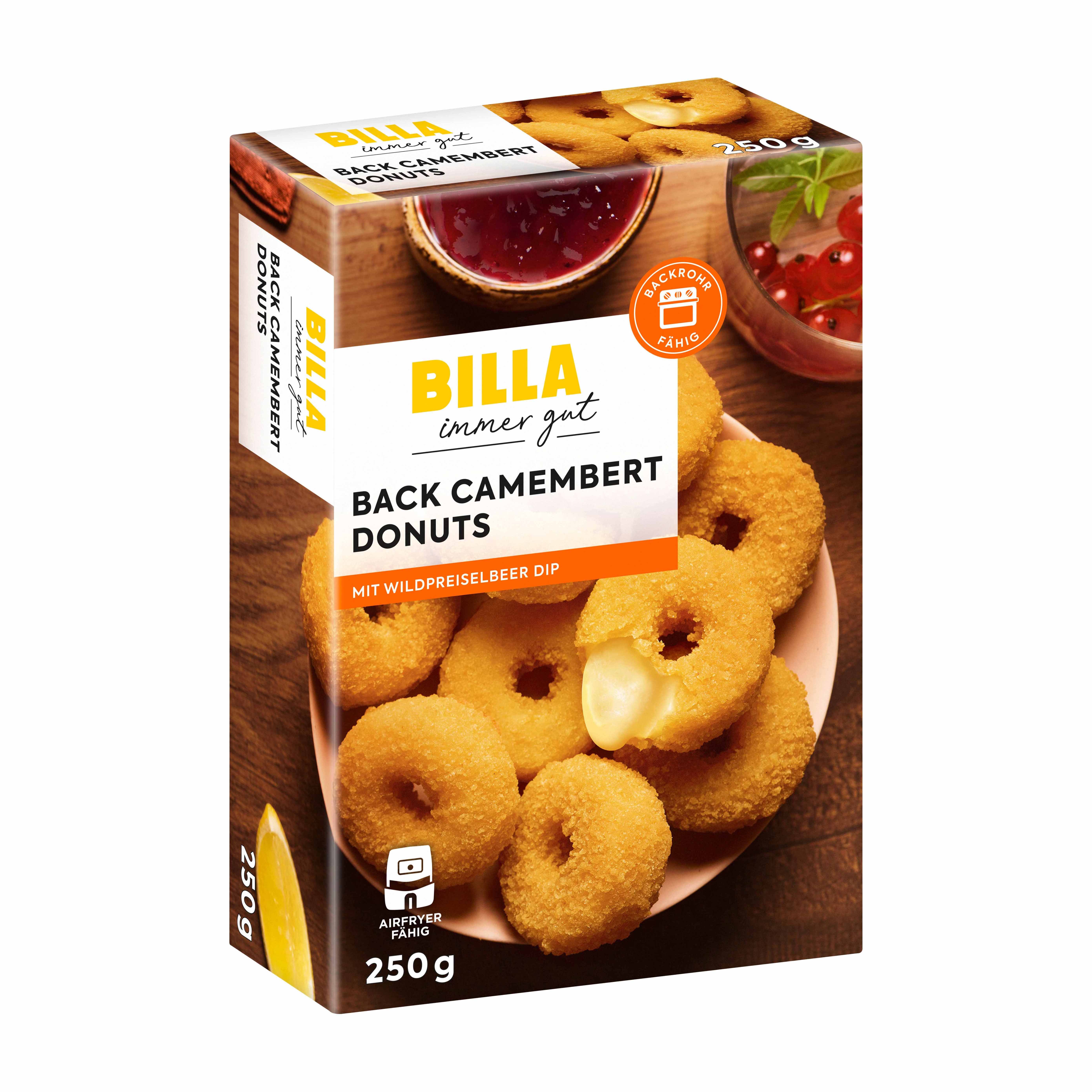 BILLA Back Camembert Donuts