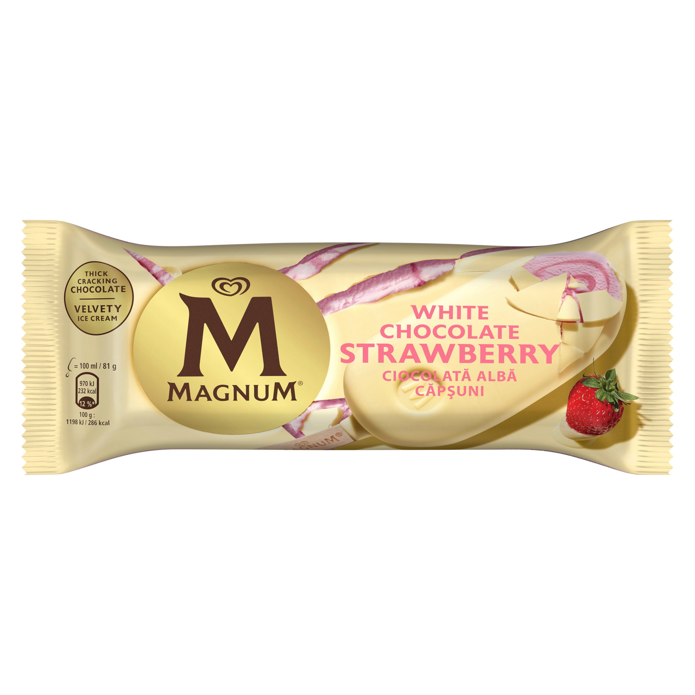 Eskimo Magnum White Chocolate Strawberry