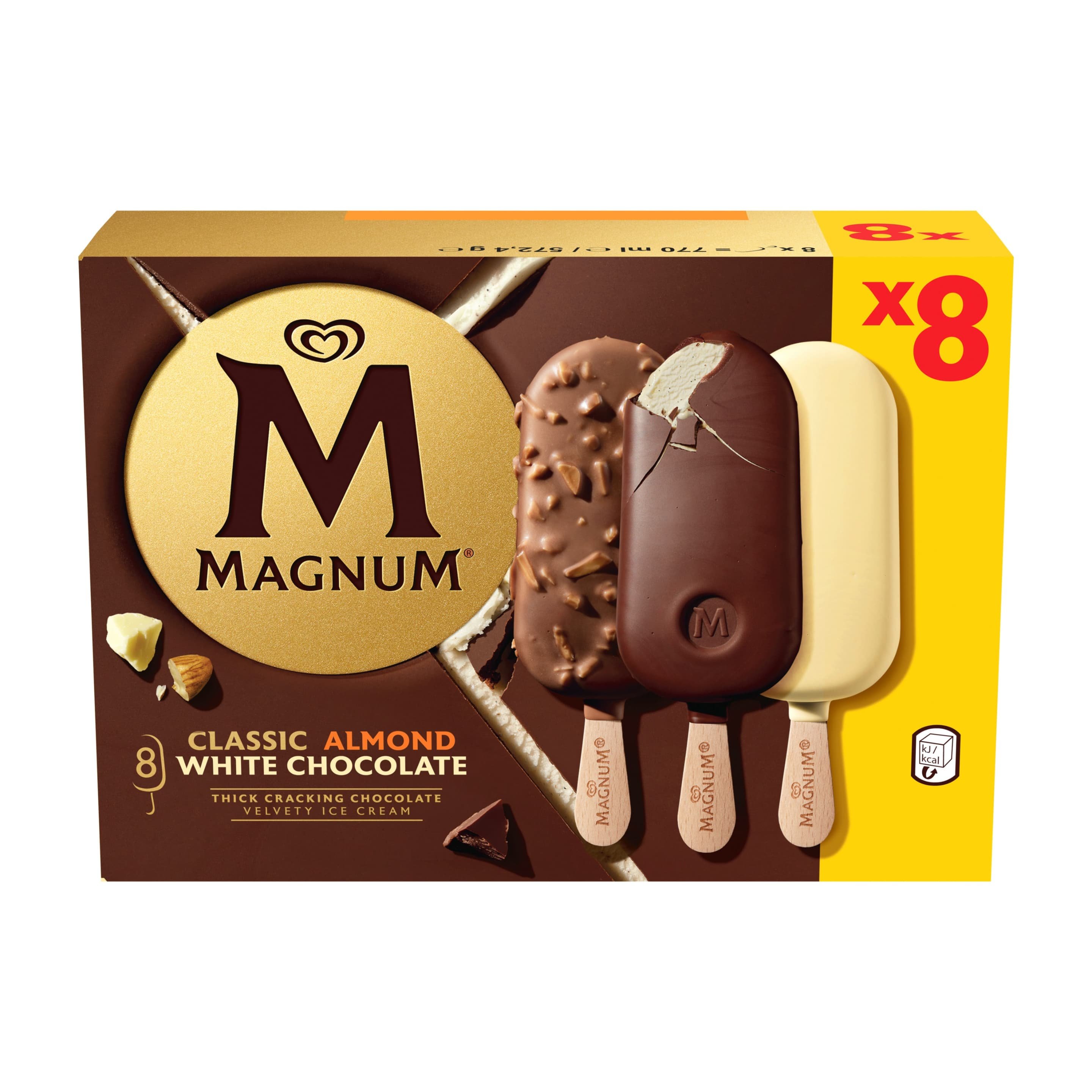 Eskimo Magnum Klassik/Mandel/Weiße Schokolade