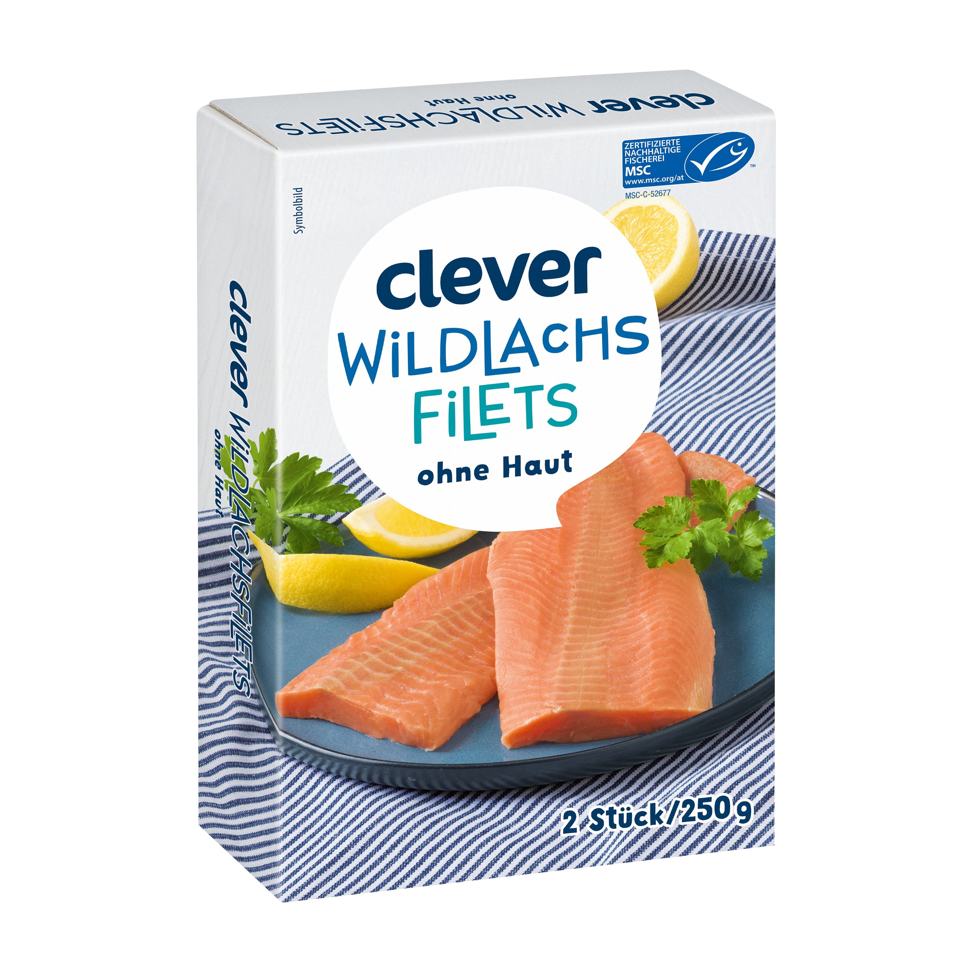 Clever Wildlachsfilet ohne Haut