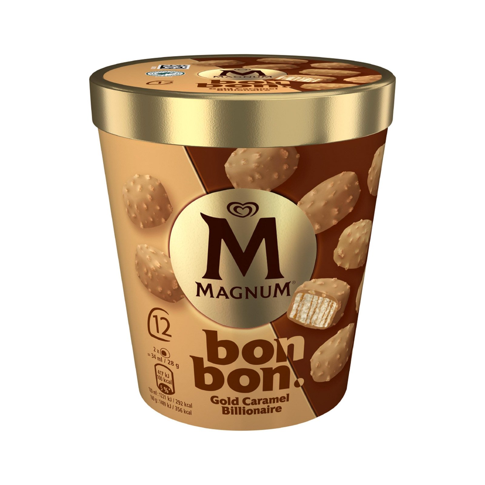 Eskimo Magnum bonbon Gold Caramel Billionaire