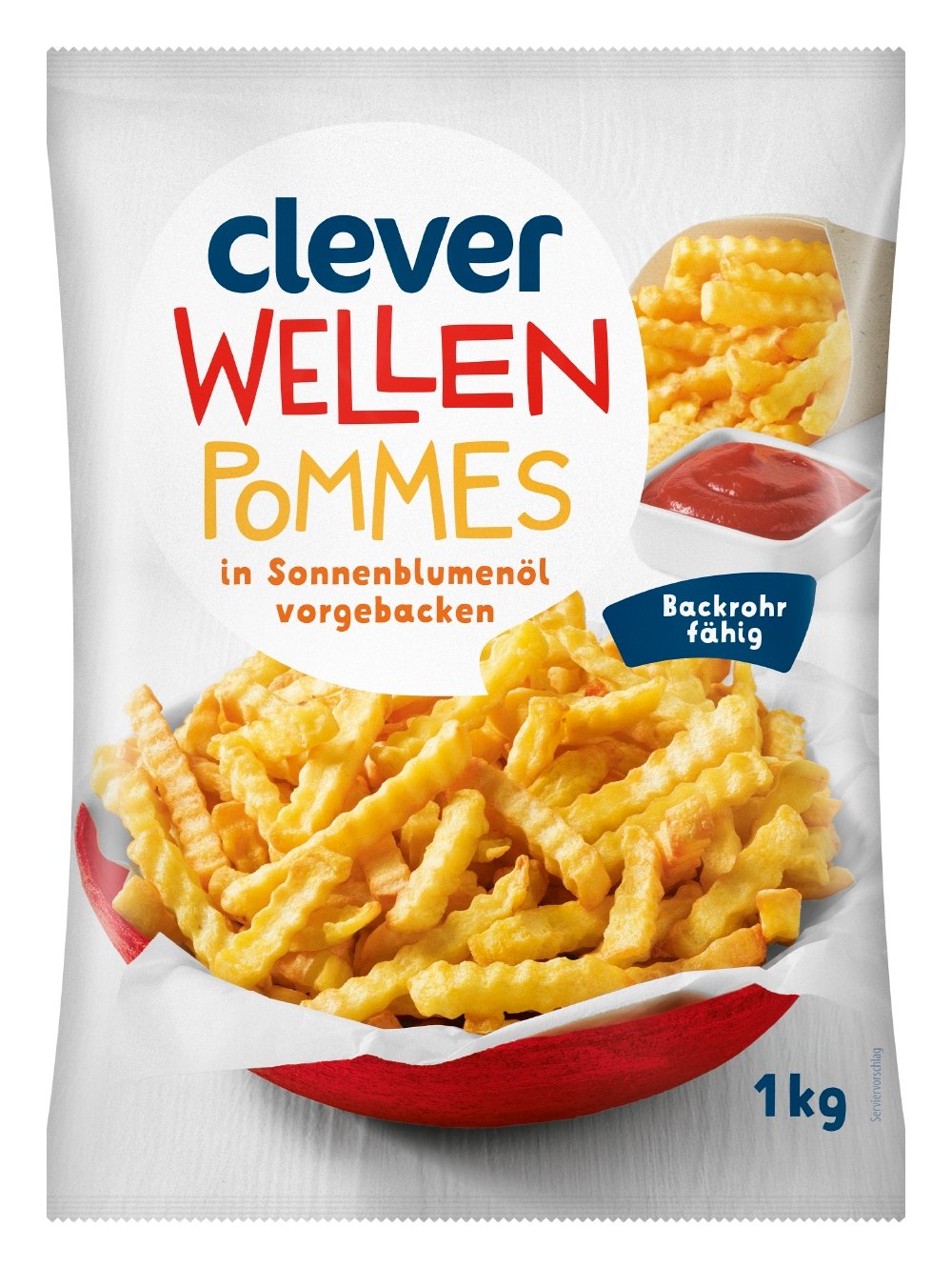 Clever Wellenpommes