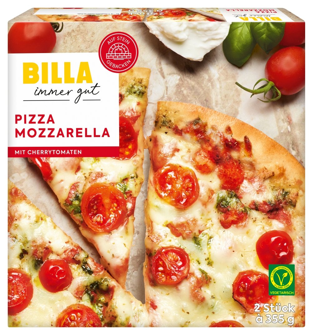 BILLA Steinofen Pizza Mozzarella 2er