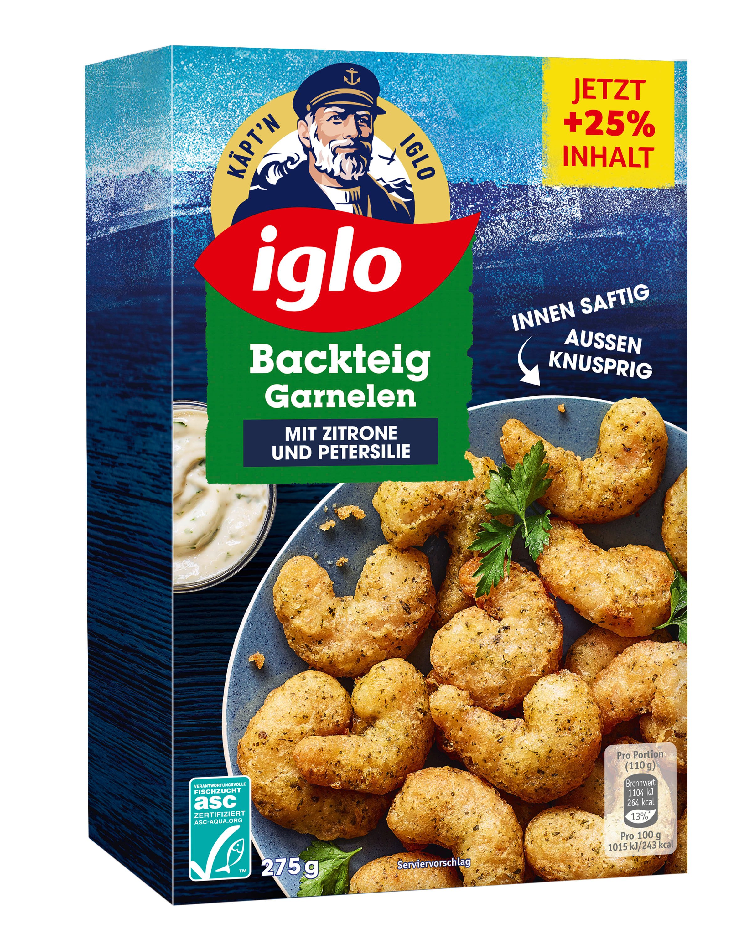 Iglo Backteig Garnelen