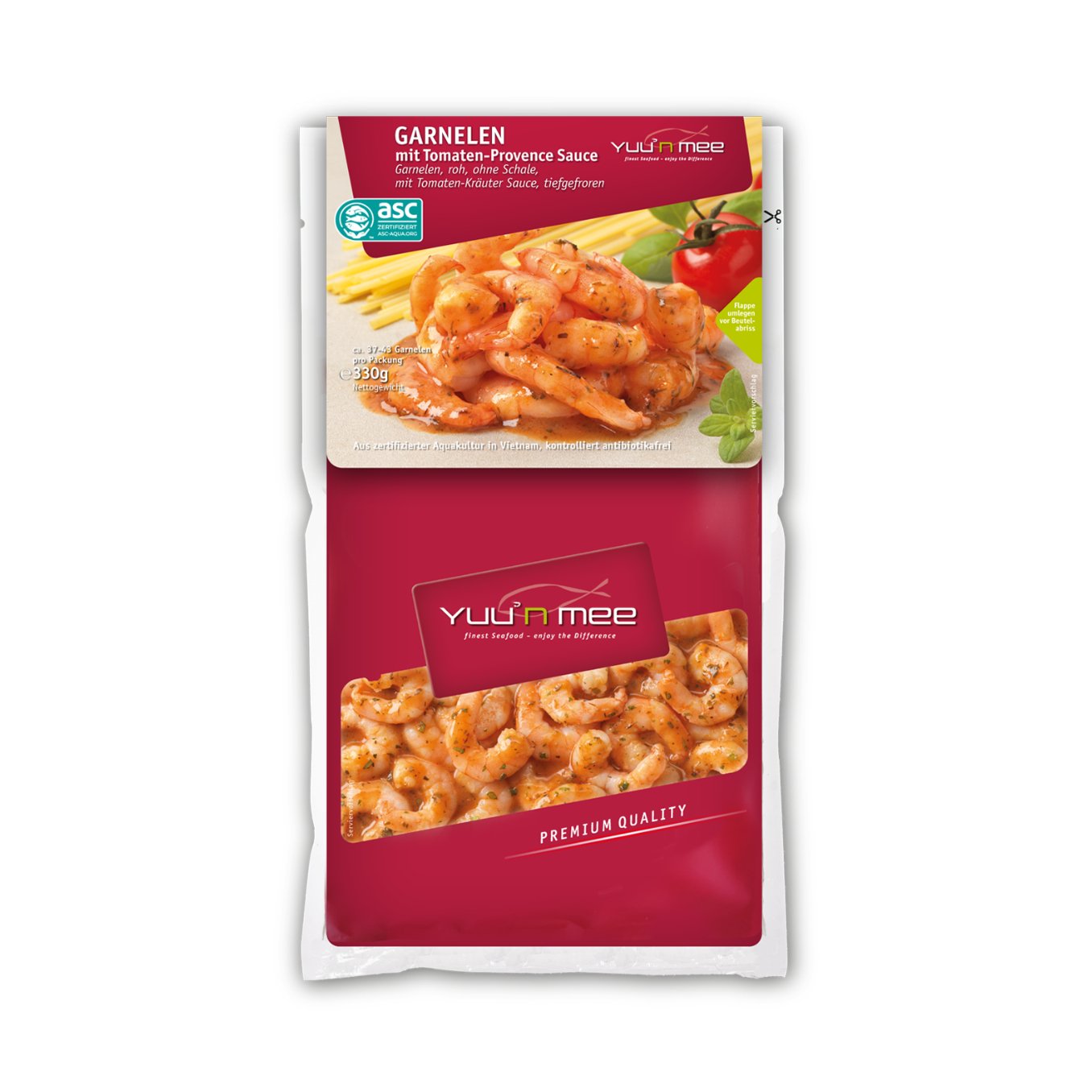 Yuu'n Mee Garnelen mit Tomaten-Provence Sauce