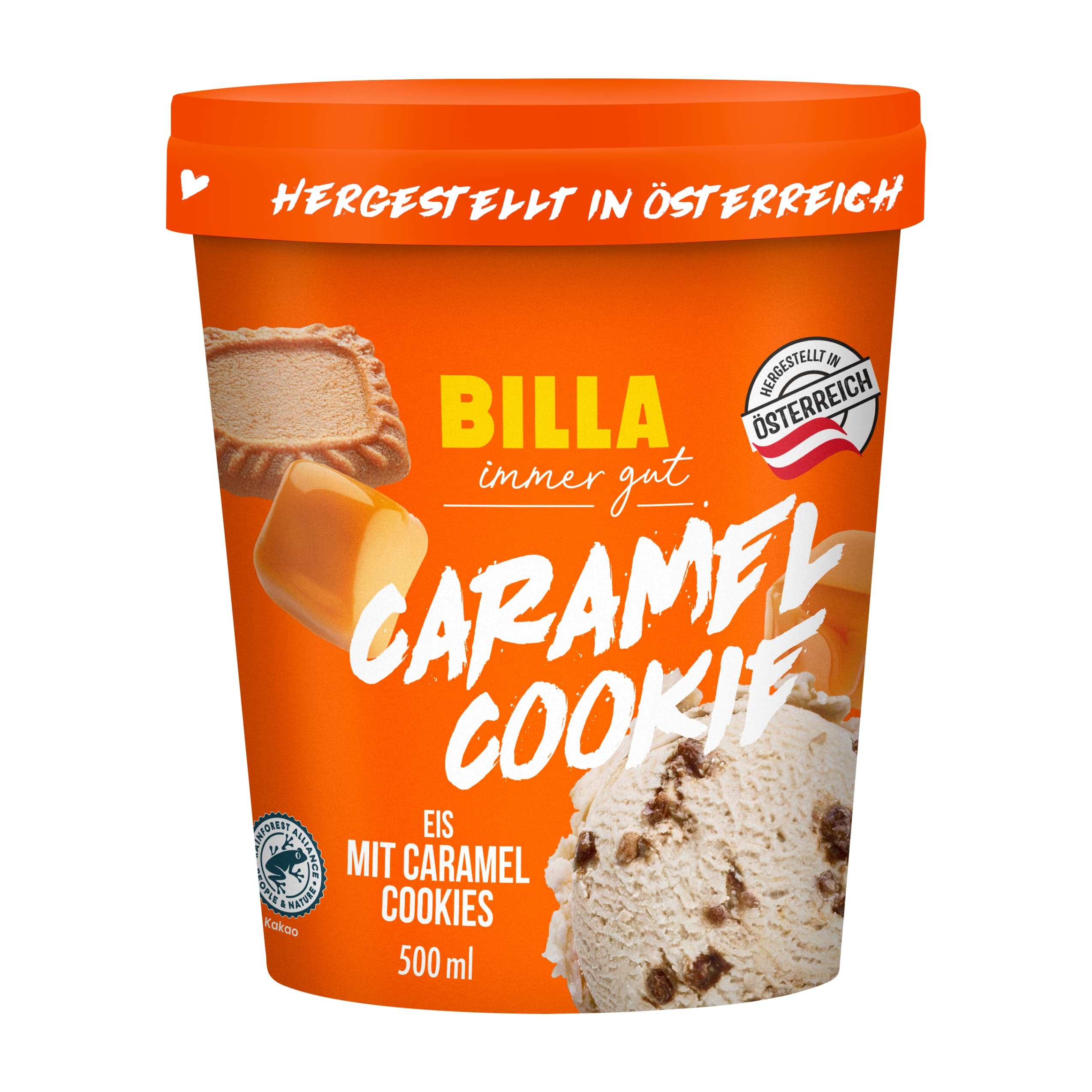BILLA Caramel Cookie Eis