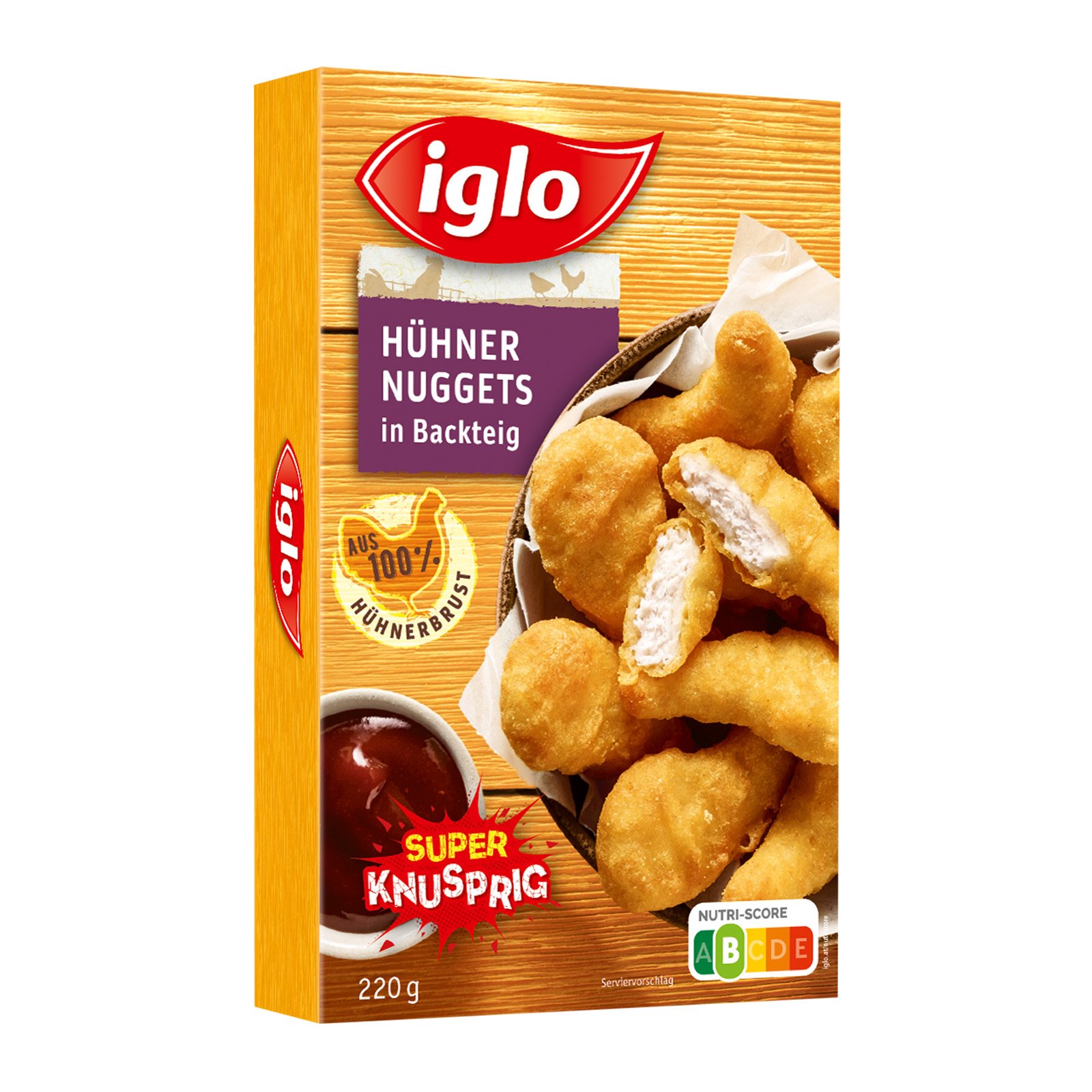 Iglo Hühner Nuggets in Backteig