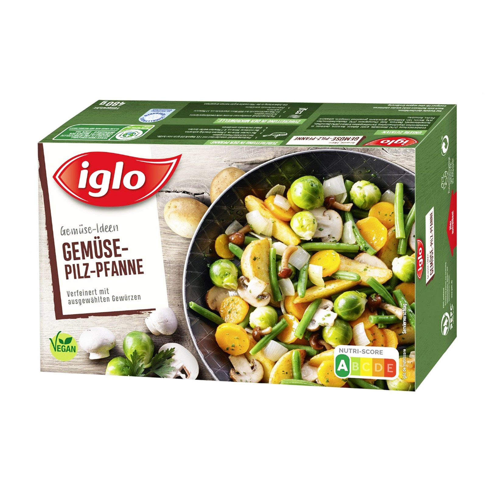 Iglo Gemüseideen Gemüse-Pilz-Pfanne
