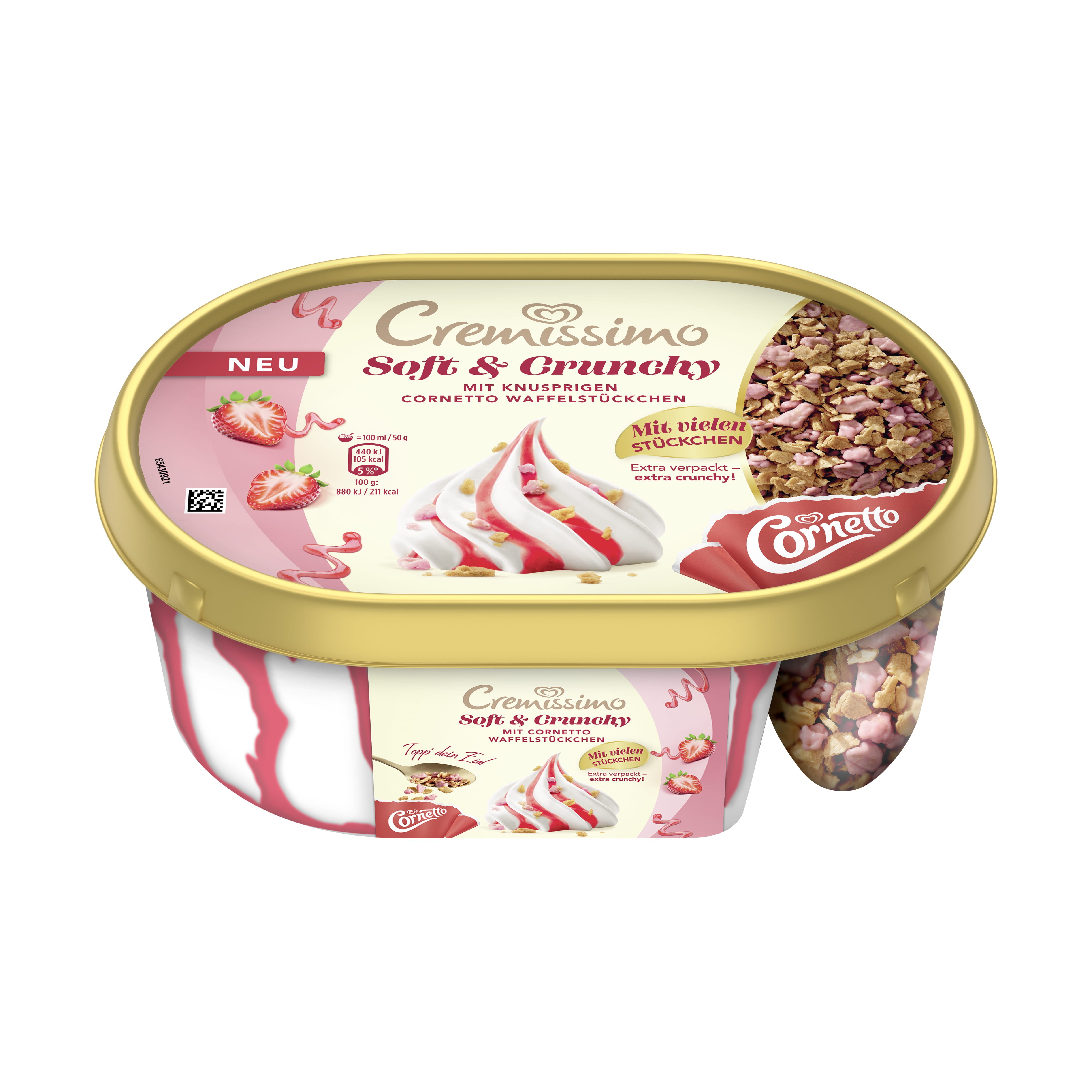 Eskimo Cremissimo Soft & Crunchy Erdbeere