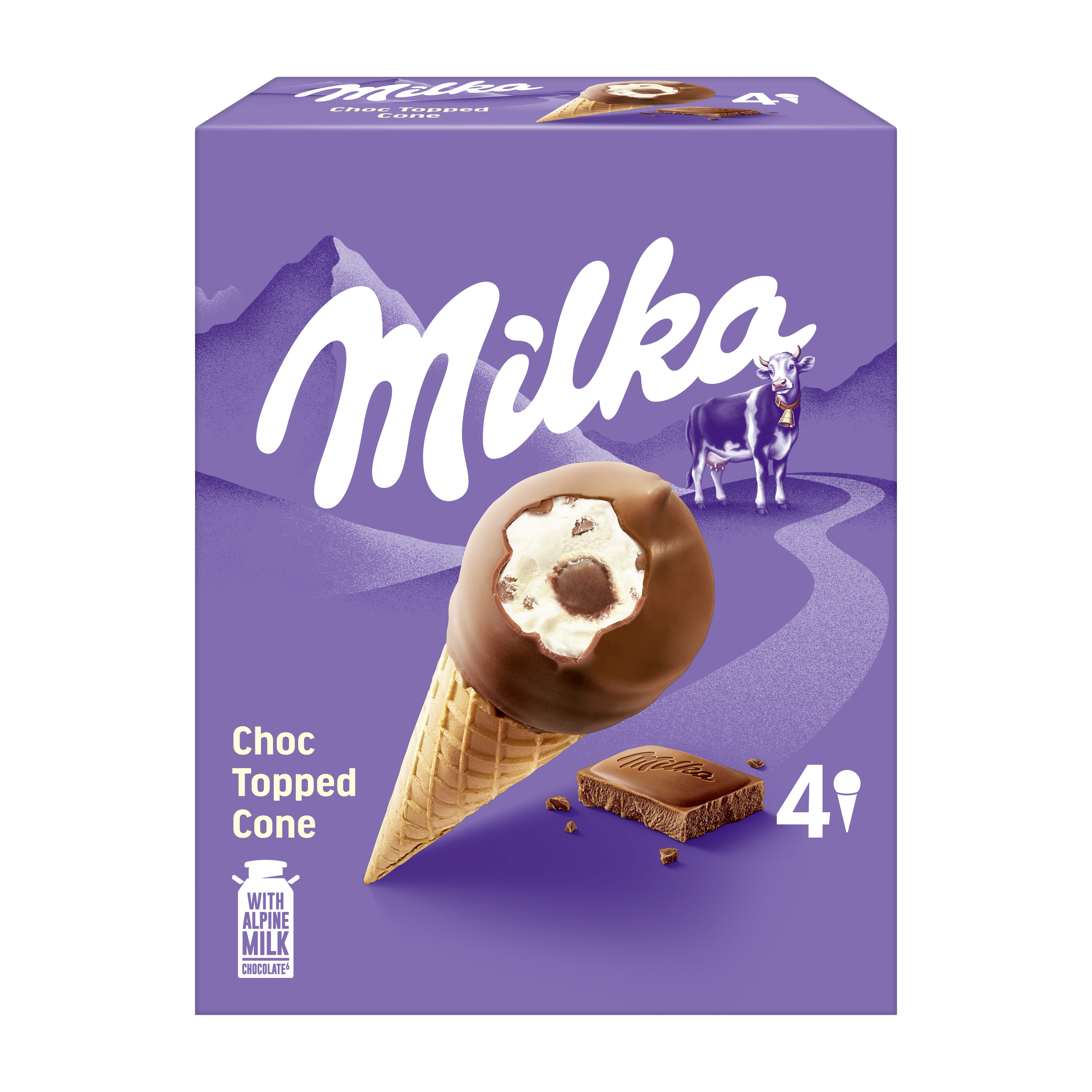 Milka Choco Topped Cone