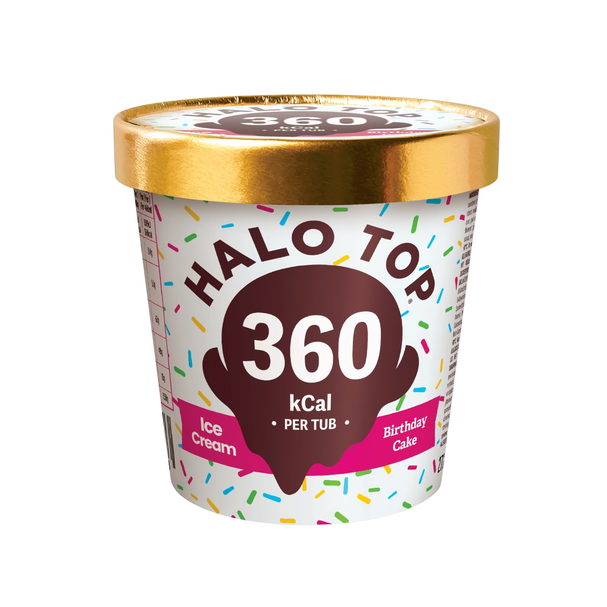Halo Top Strawberry Birthday Cake