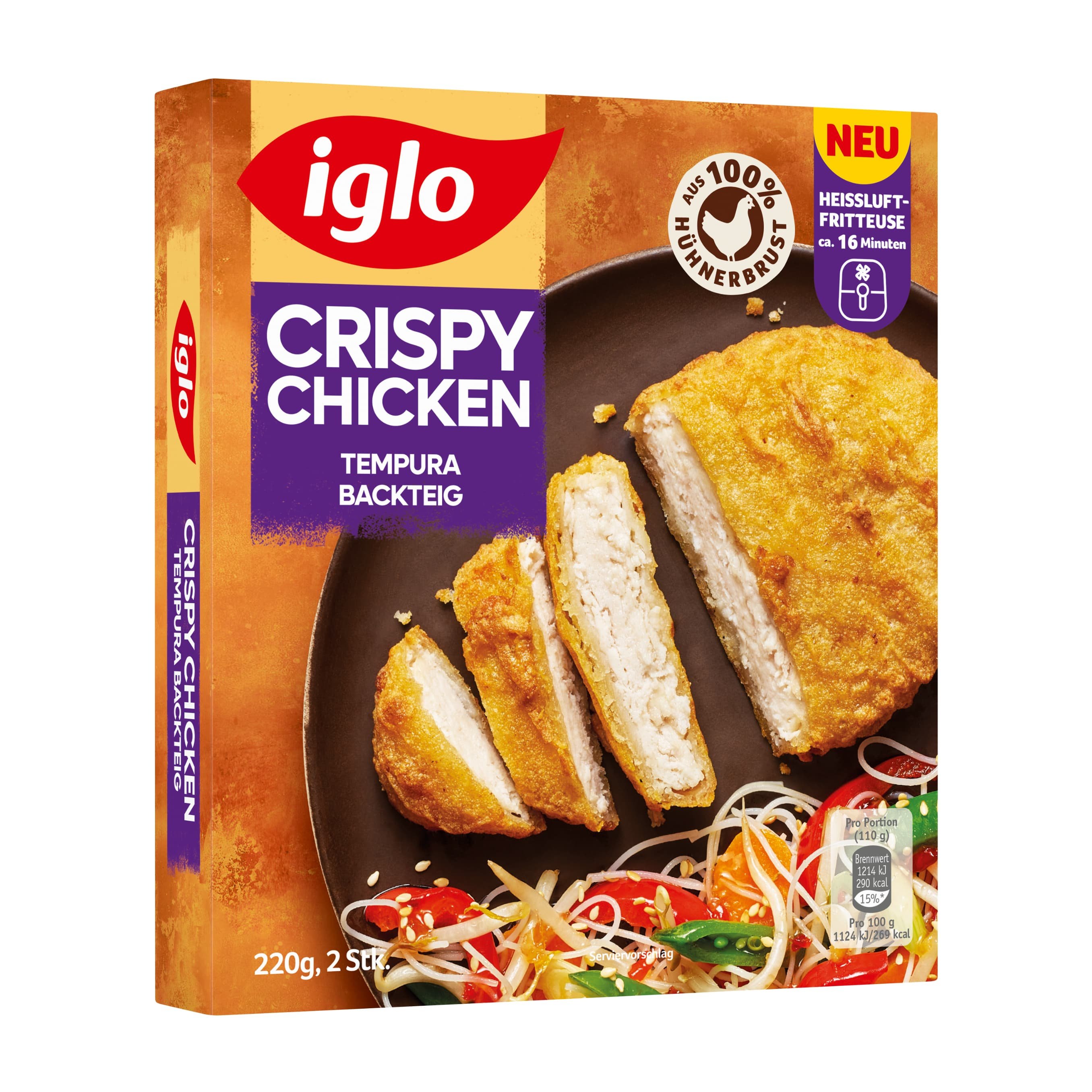 iglo Crispy Chicken Tempura Backteig