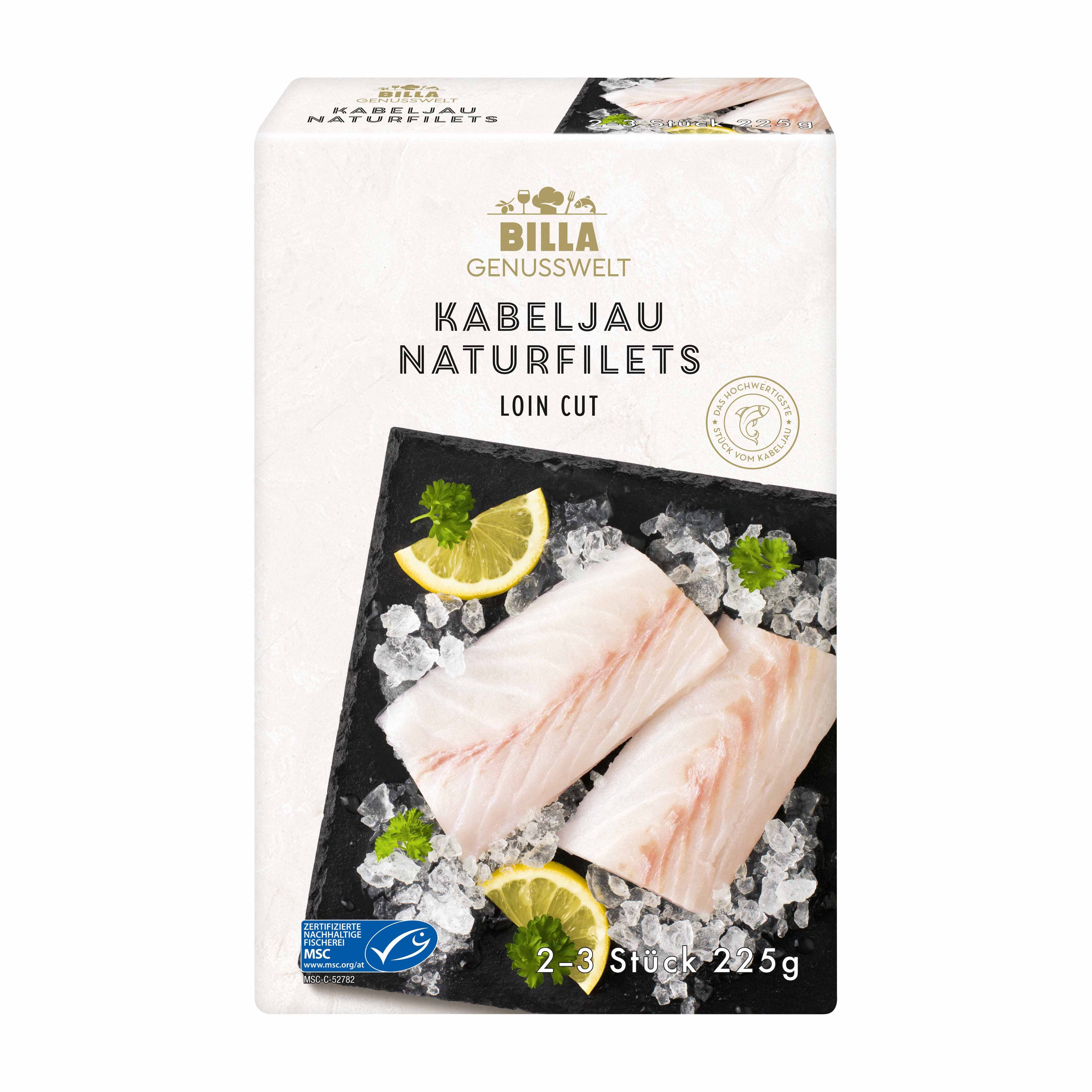 BILLA Genusswelt Kabeljau Naturfilet