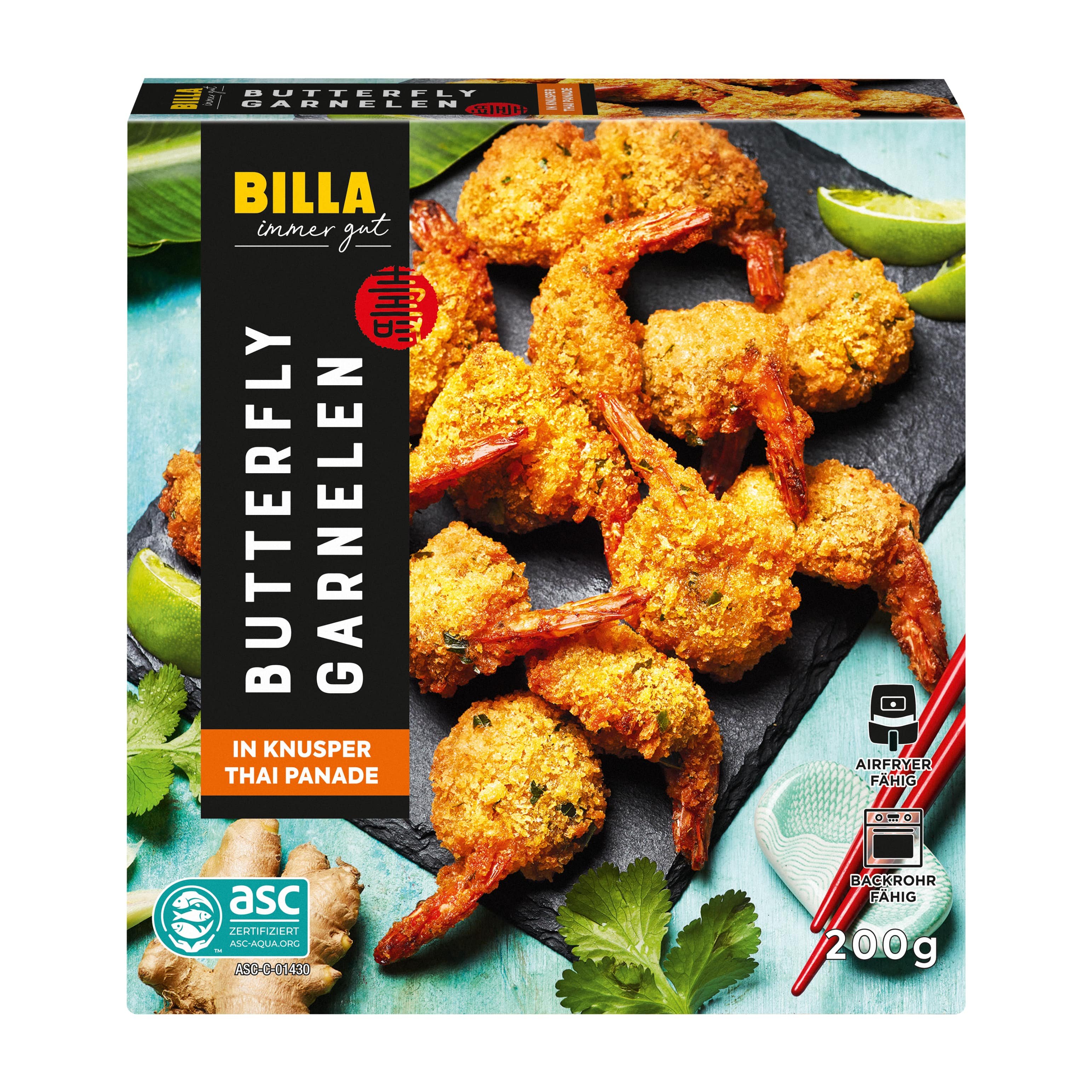 BILLA Butterfly Garnelen in Knusper Thai Panade