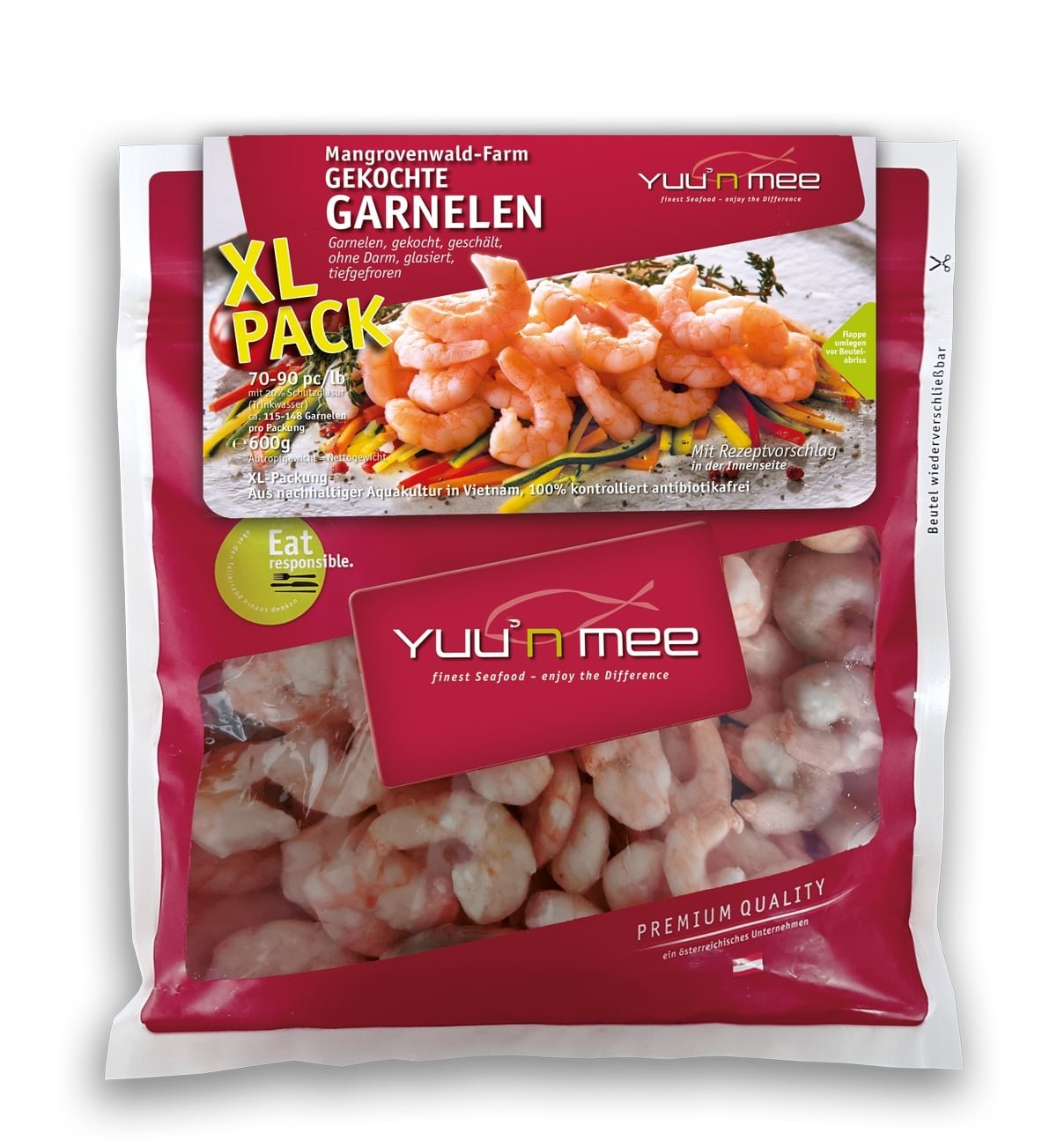 Yuu´n Mee gekochte Garnelen