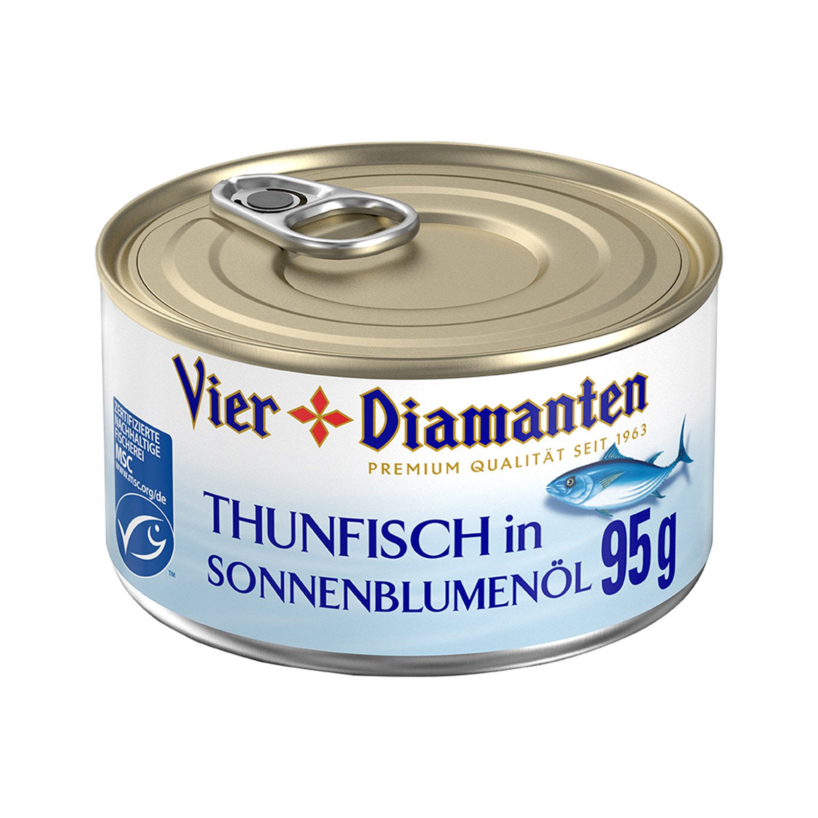 Vier Diamanten Thunfisch in Öl