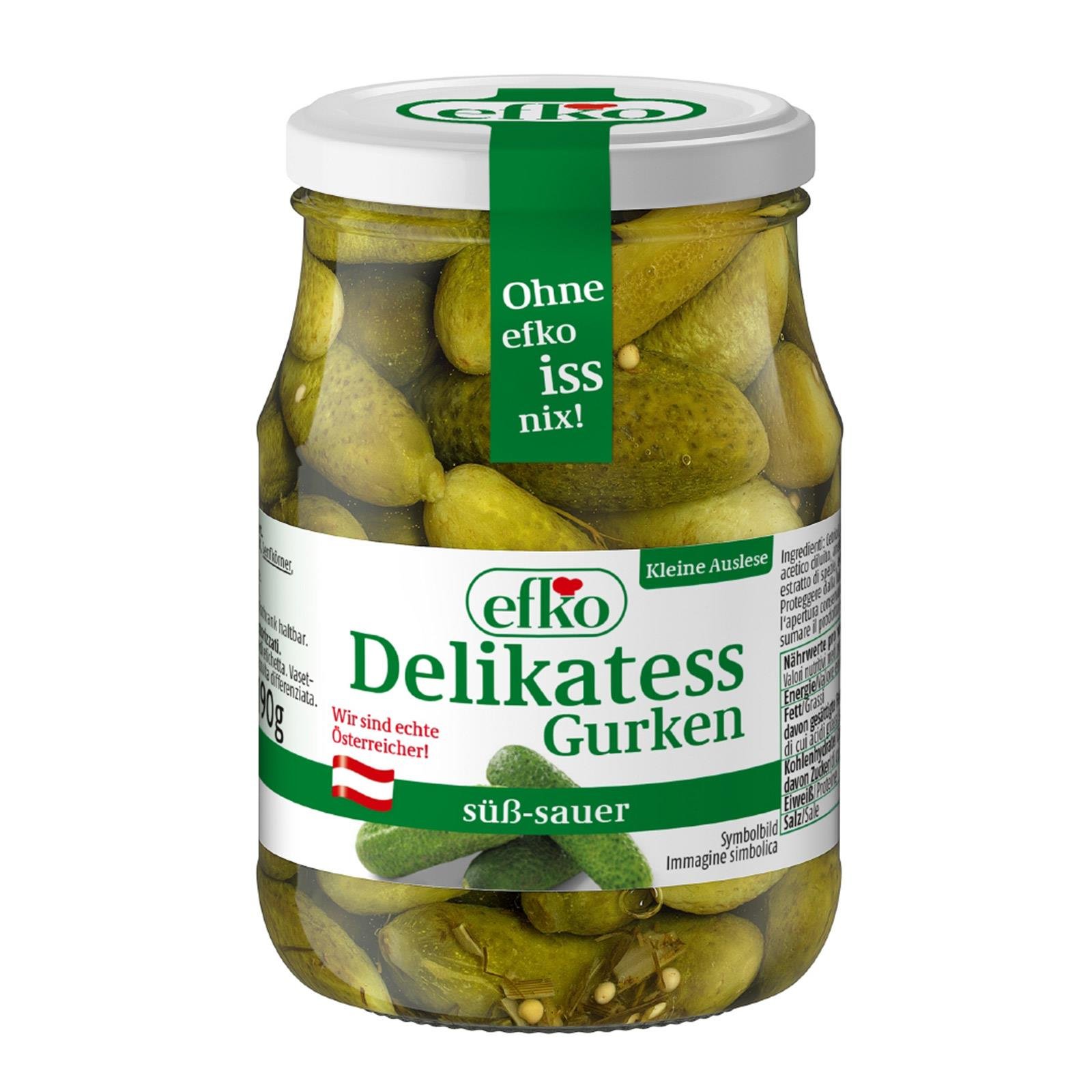 efko Delikatessgurken süß-sauer