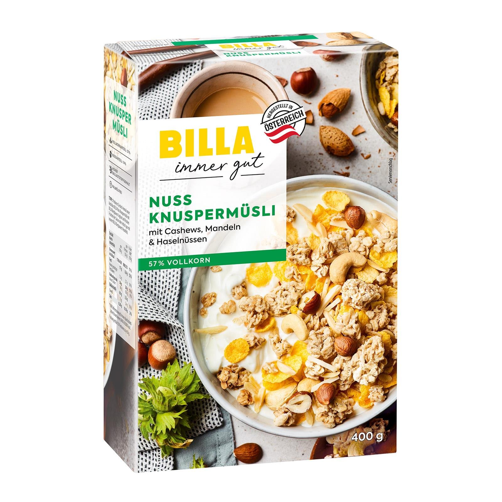 BILLA Knuspermüsli Nuss