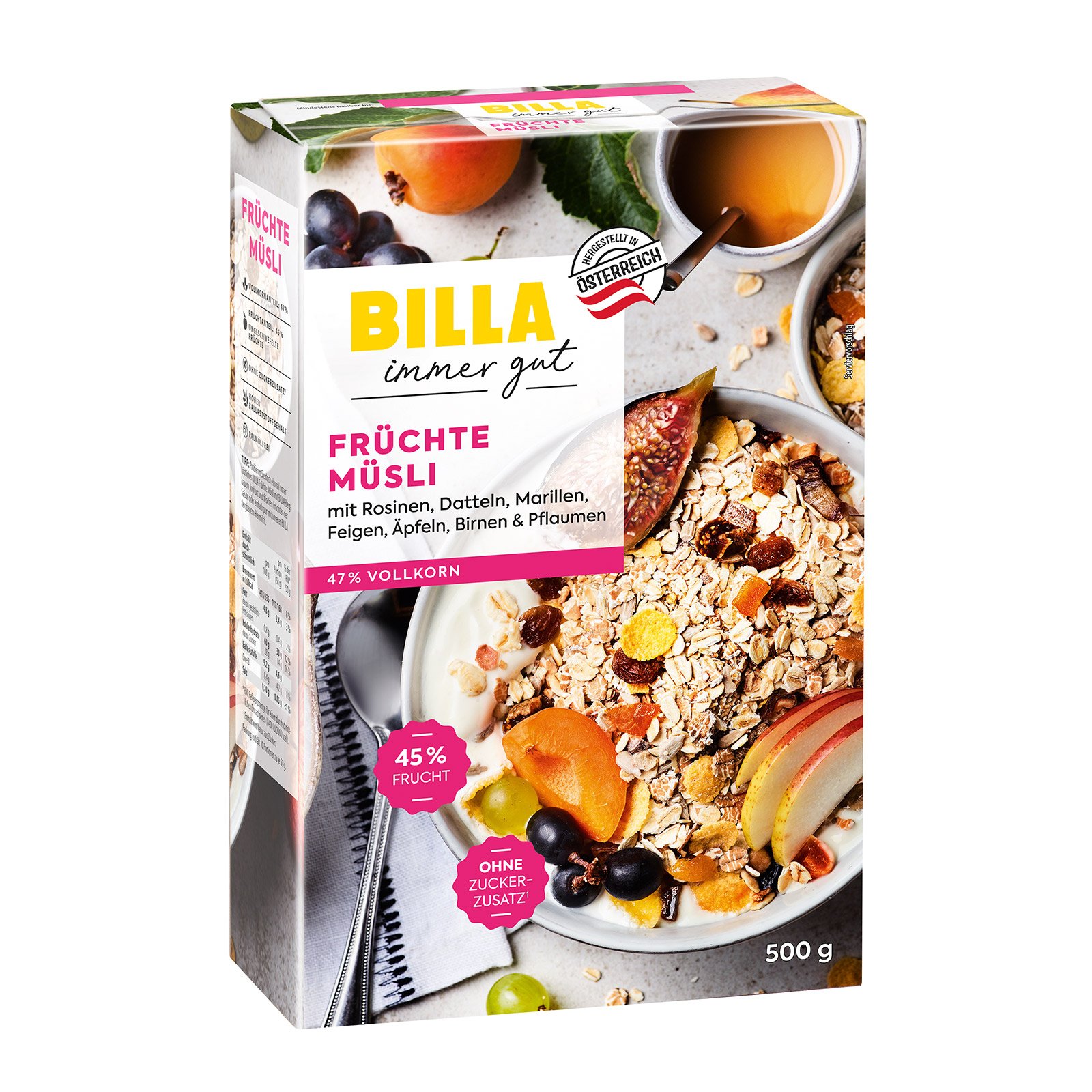 BILLA Früchtemüsli ohne Zuckerzusatz