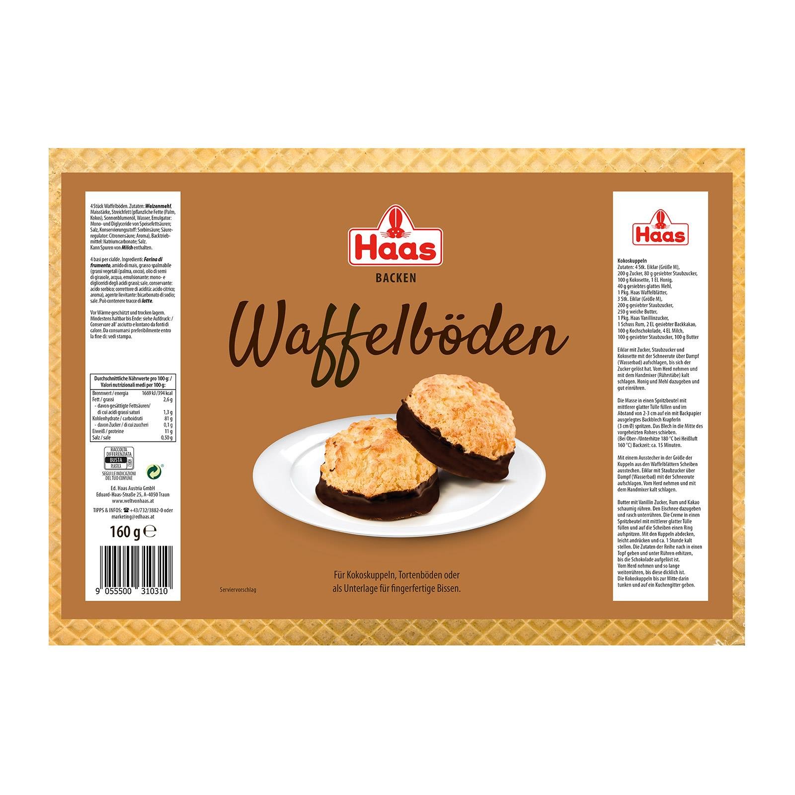 Haas Waffelböden