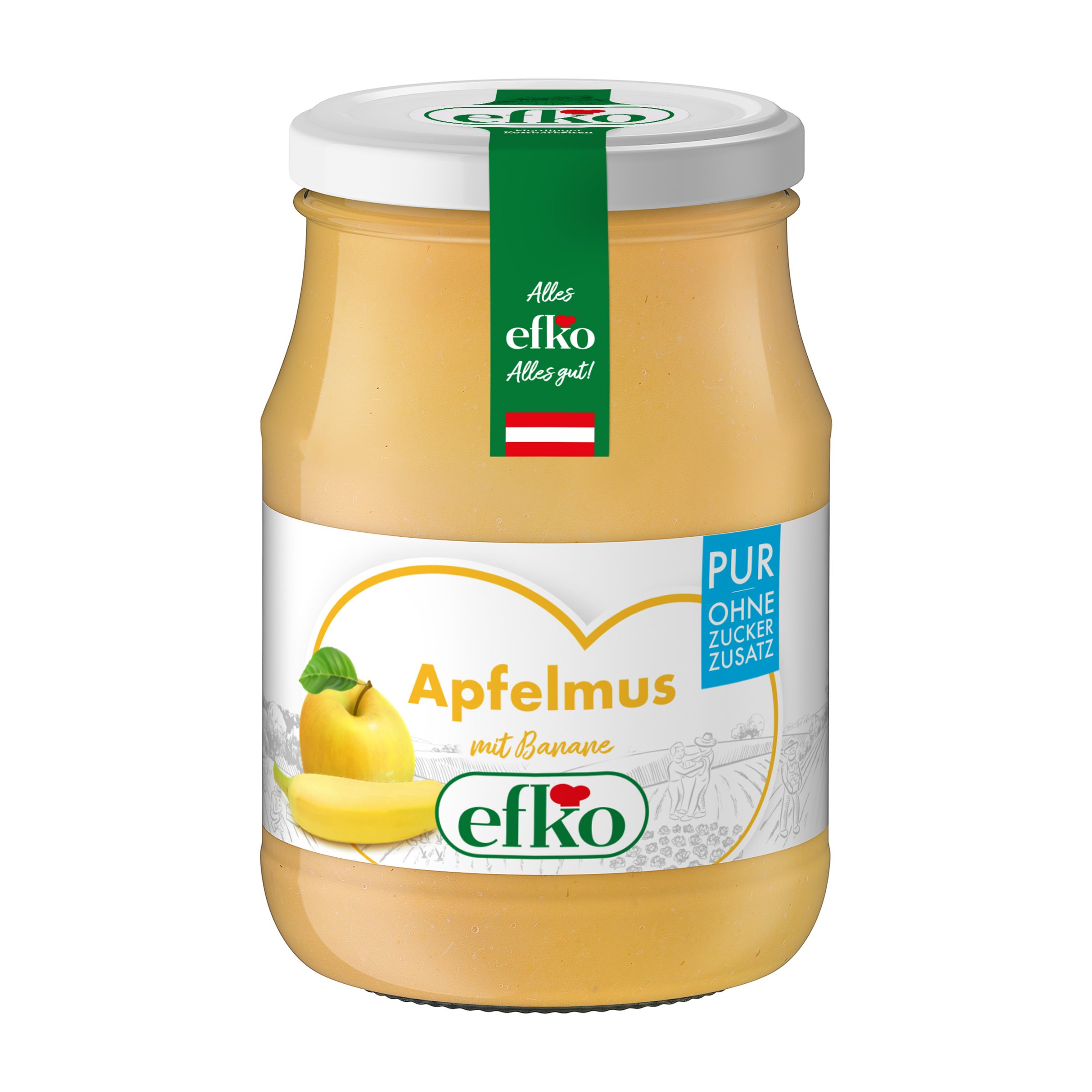efko Apfelmus Pur mit Banane