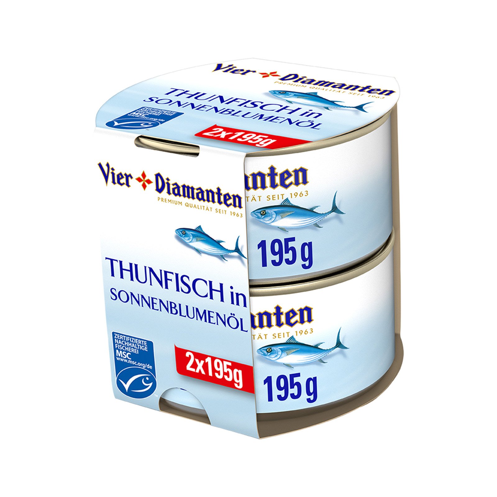 Vier Diamanten Thunfisch in Öl 2er