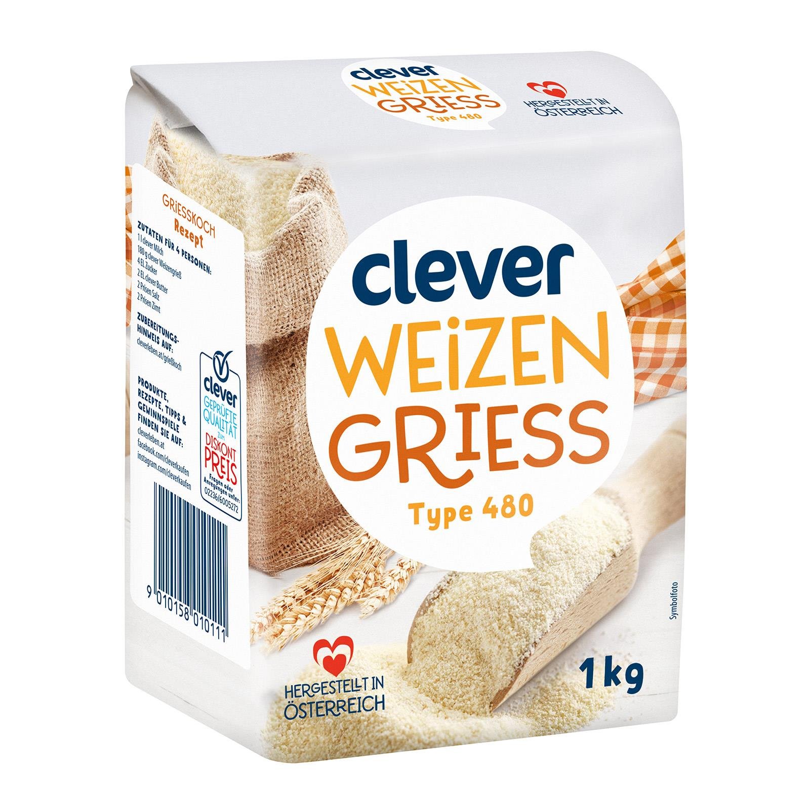 Clever Weizengrieß