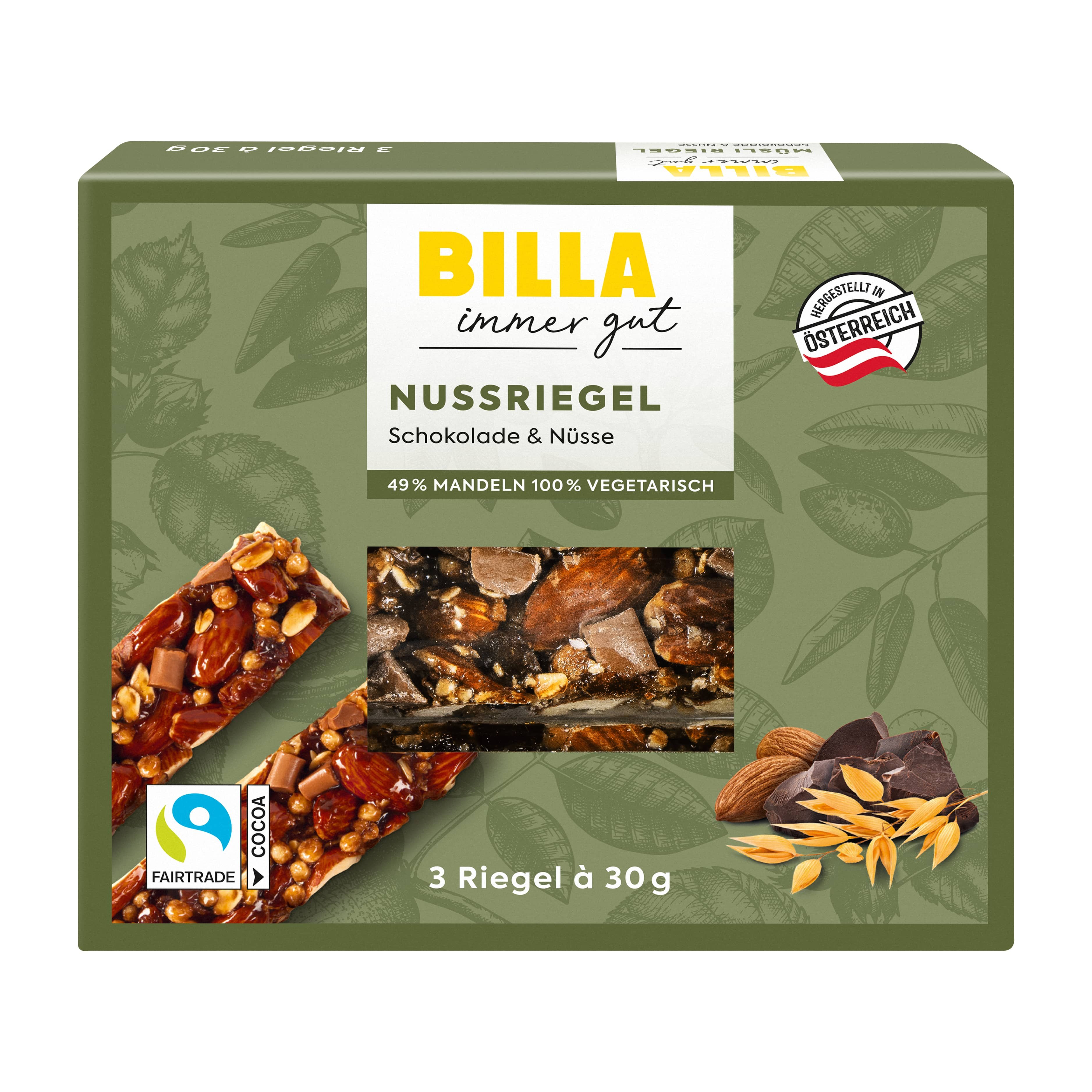 BILLA Schoko Nussriegel