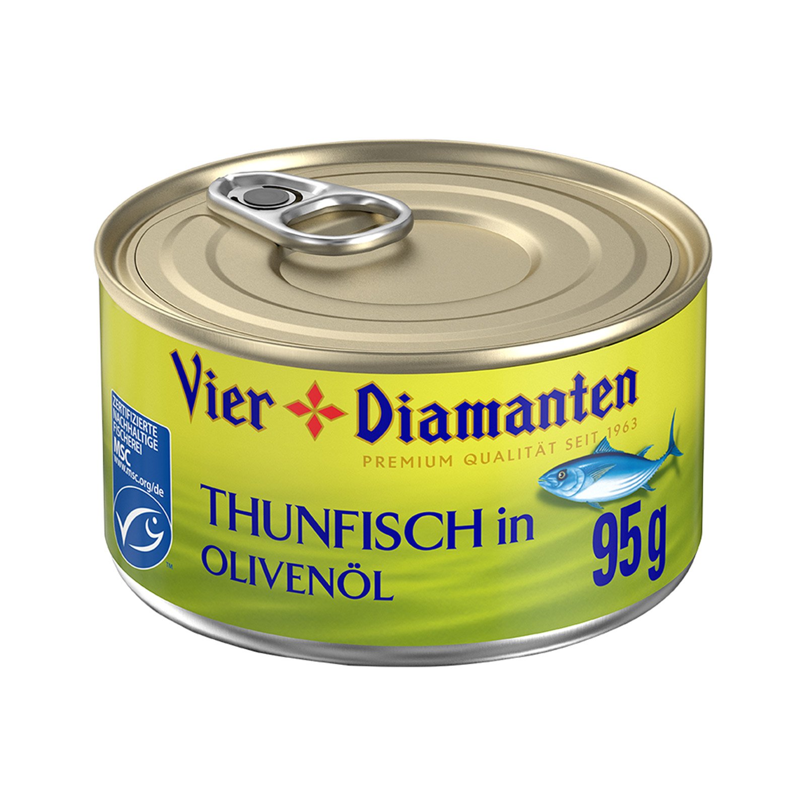 Vier Diamanten Thunfisch in Olivenöl