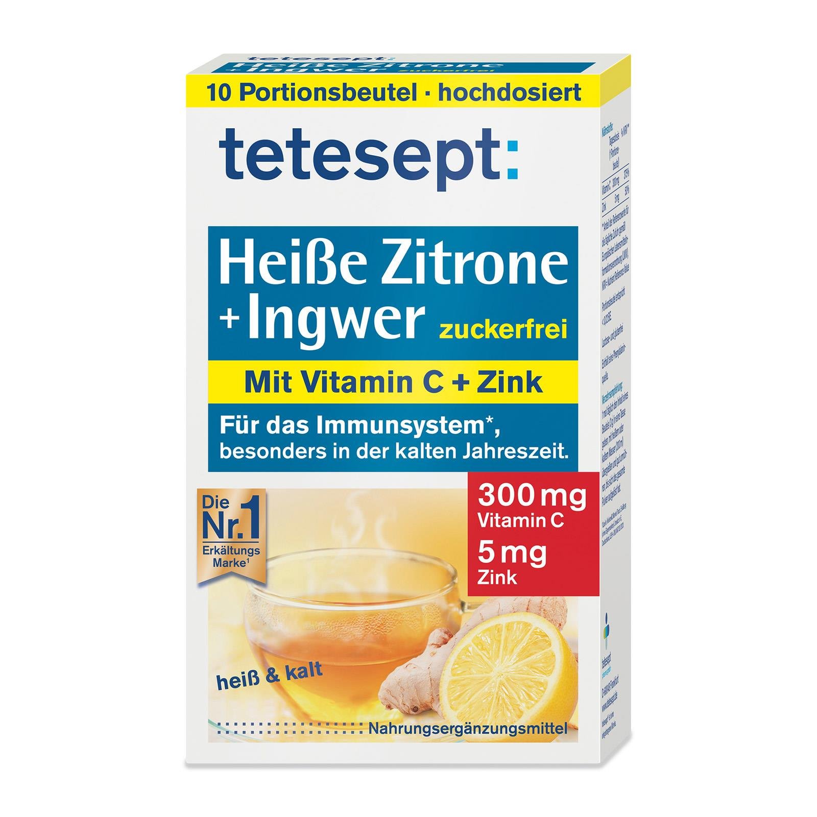 Tetesept heisse Zitrone mit Ingwer