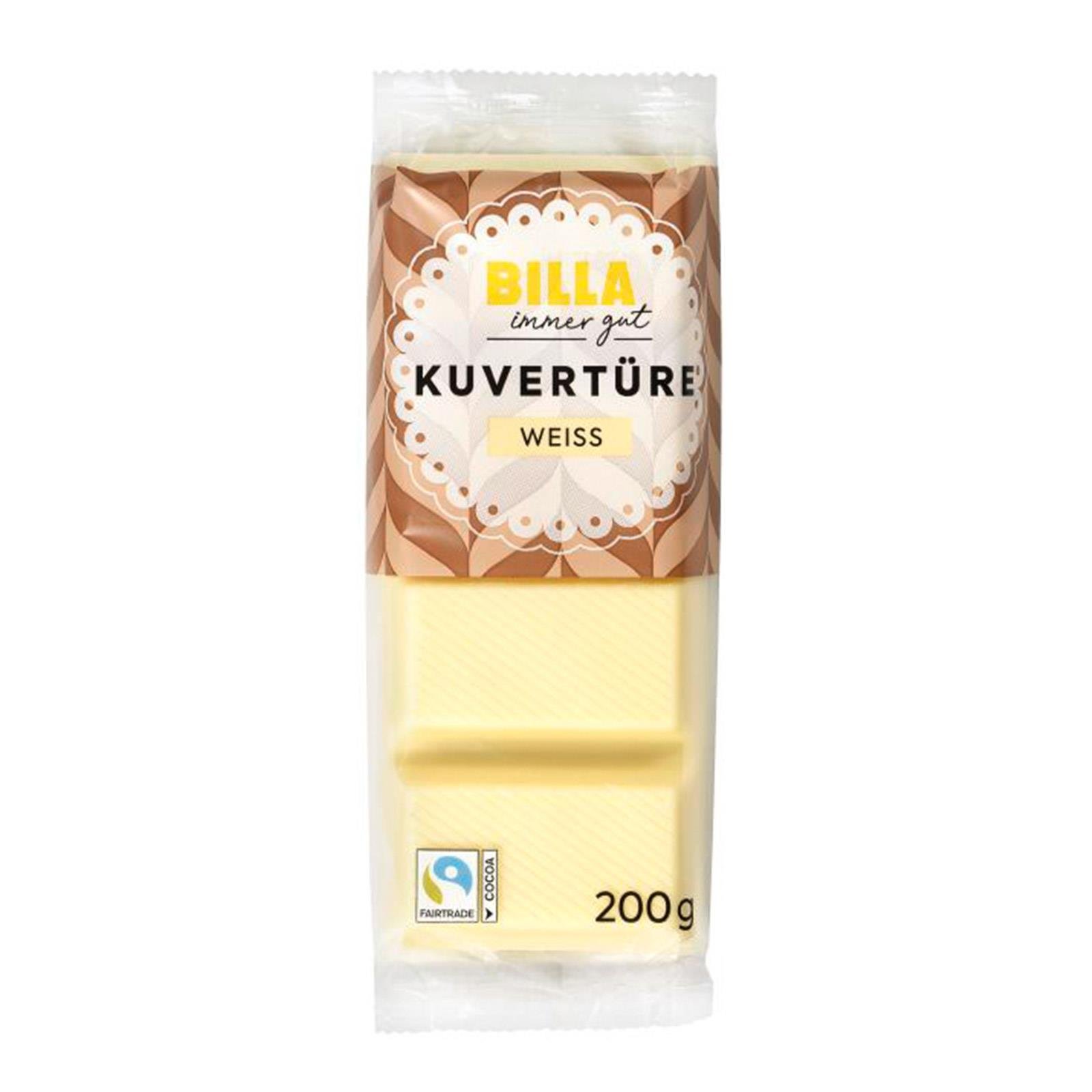 BILLA Kuvertüre Weiß