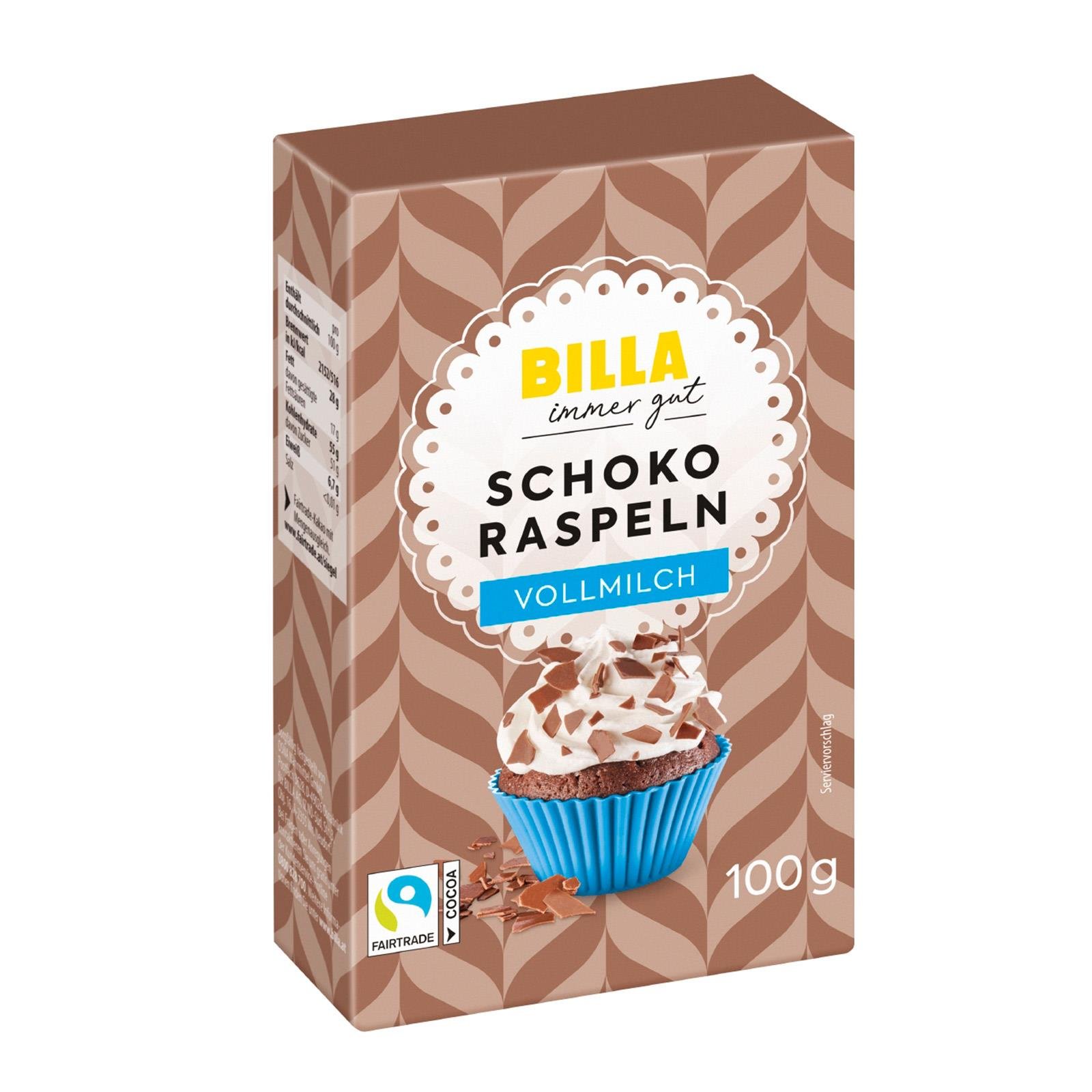 BILLA Schokoraspeln Vollmilch