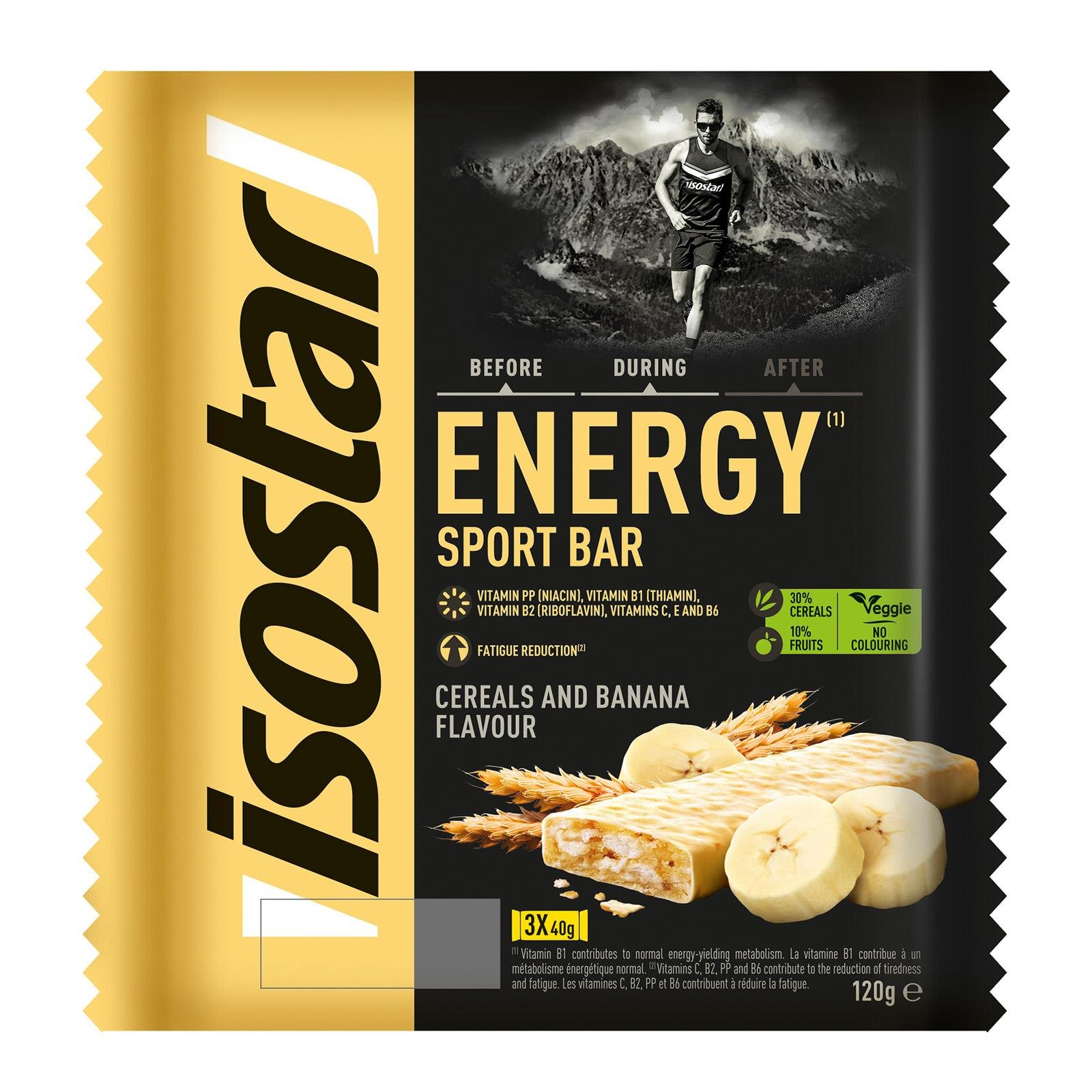 Isostar Energy Sport Bar Riegel Banane 3er