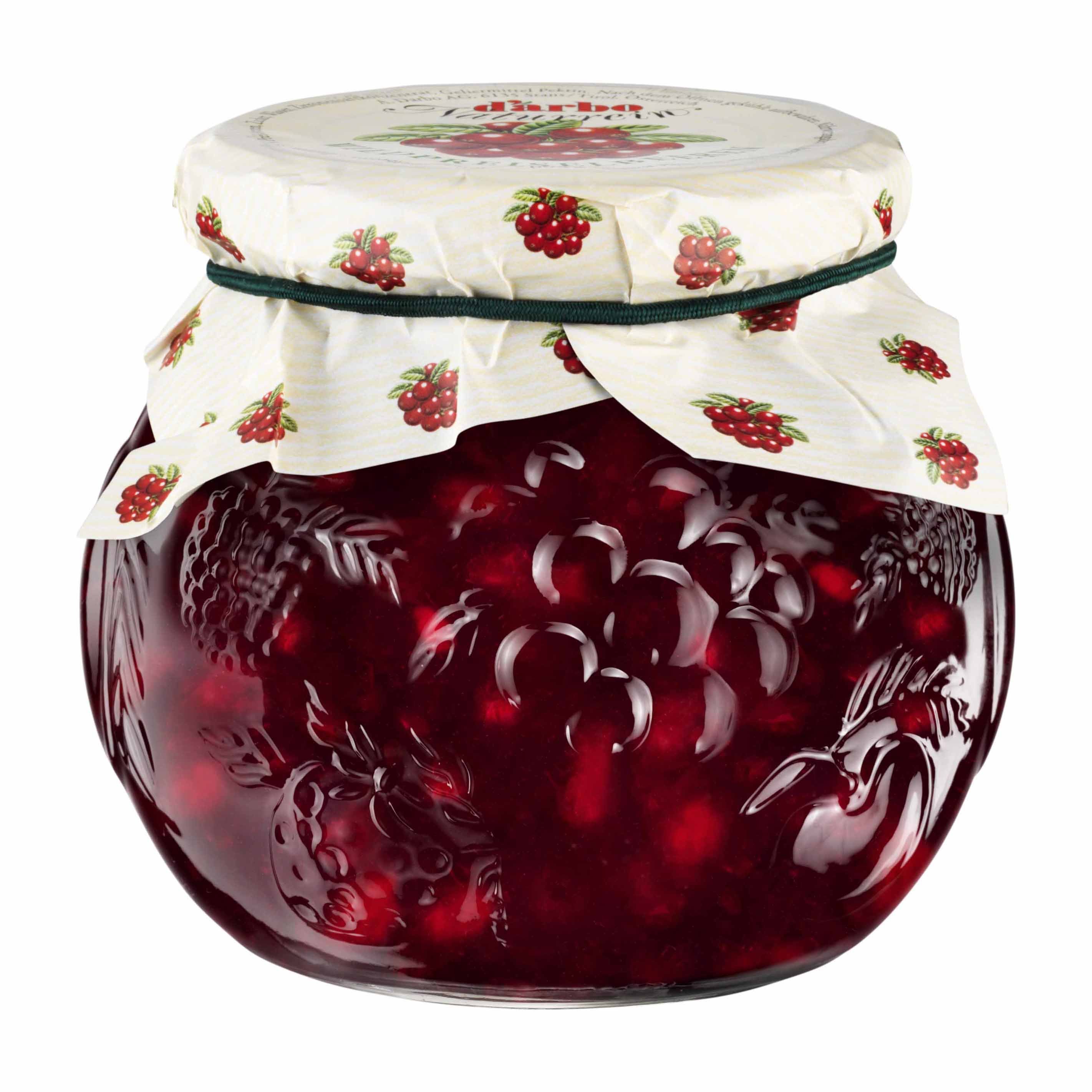 Darbo Wildpreiselbeeren im Dekorglas