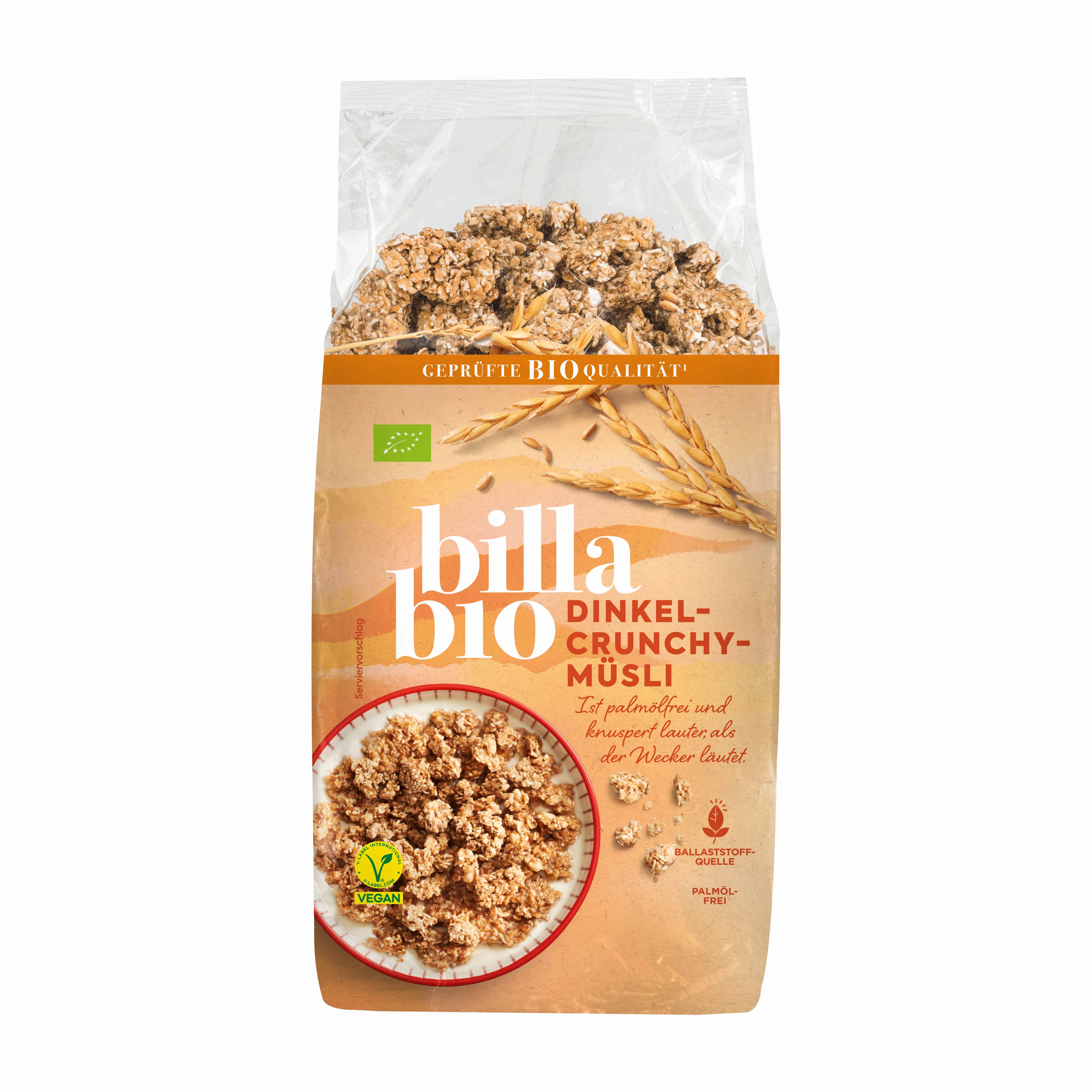 BILLA Bio Dinkel Crunchy-Müsli
